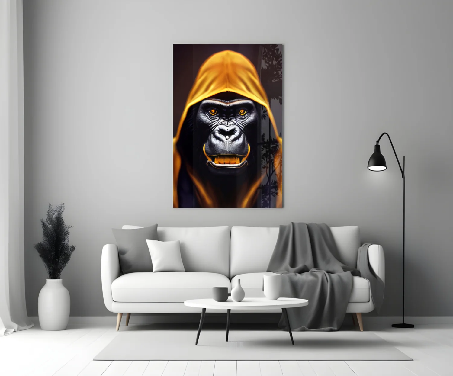 Angry Smile Glass Wall Art  || Designer Collection - Image 4