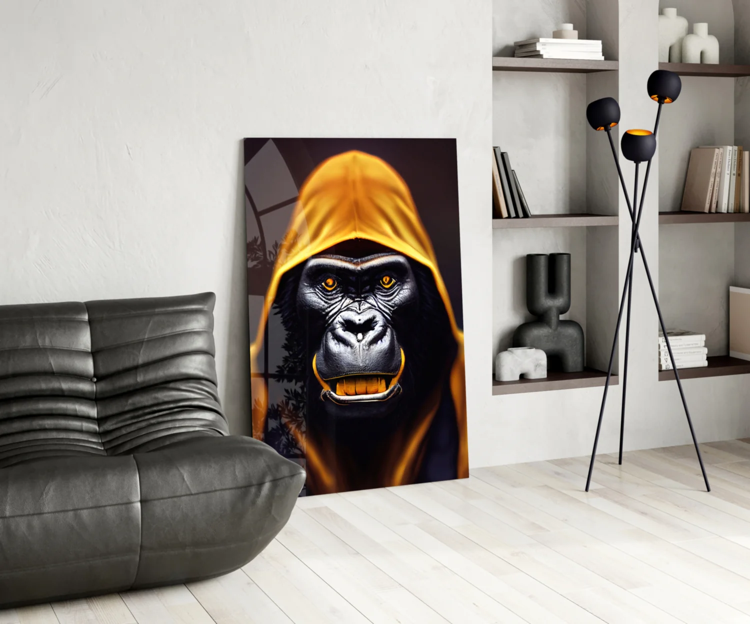 Angry Smile Glass Wall Art  || Designer Collection - Image 6