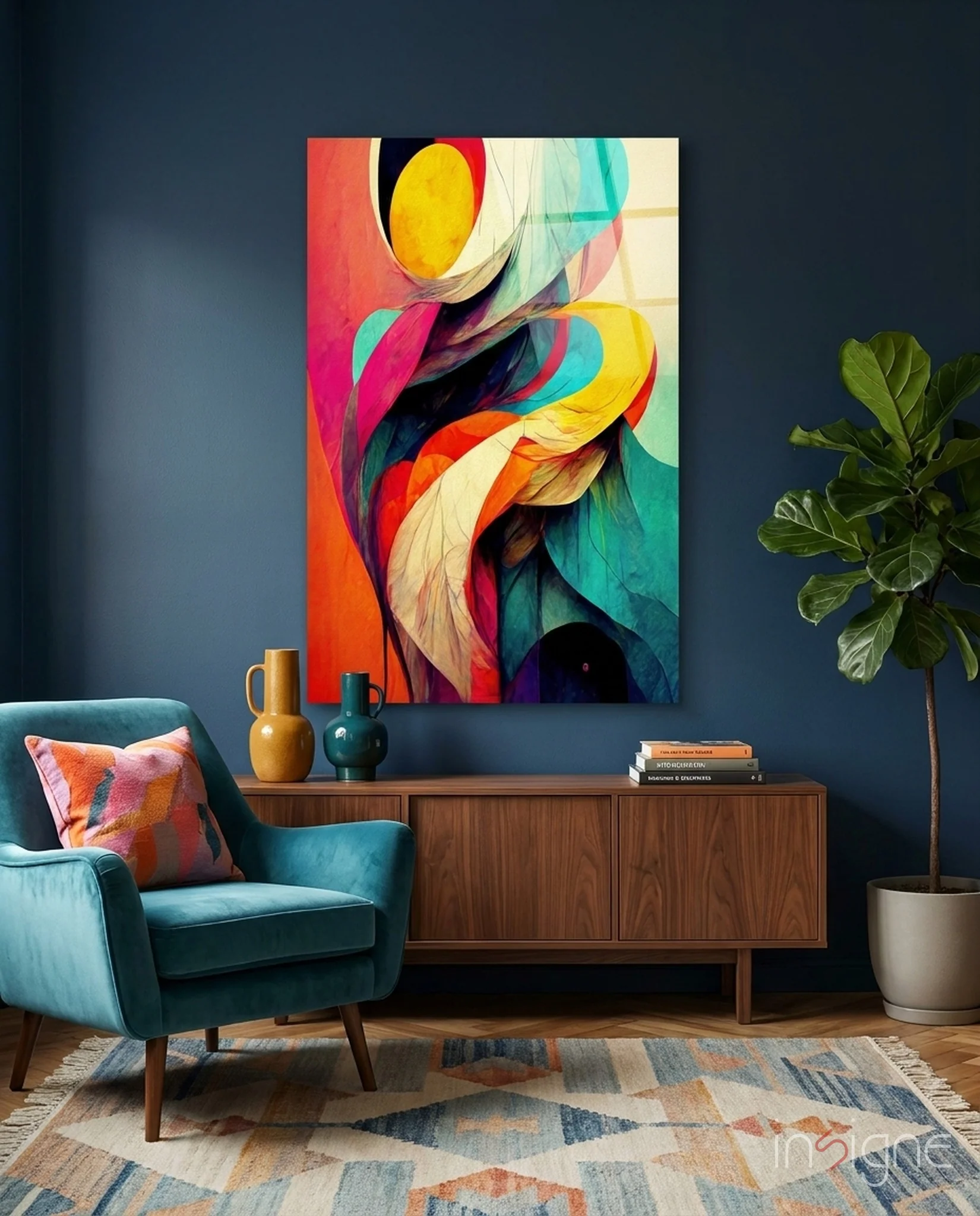 The Hug Glass Wall Art || Designer Collection