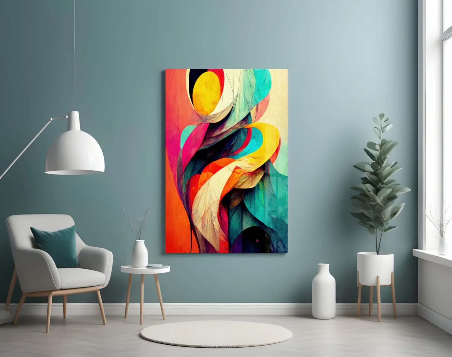 The Hug Glass Wall Art || Designer Collection - Image 5