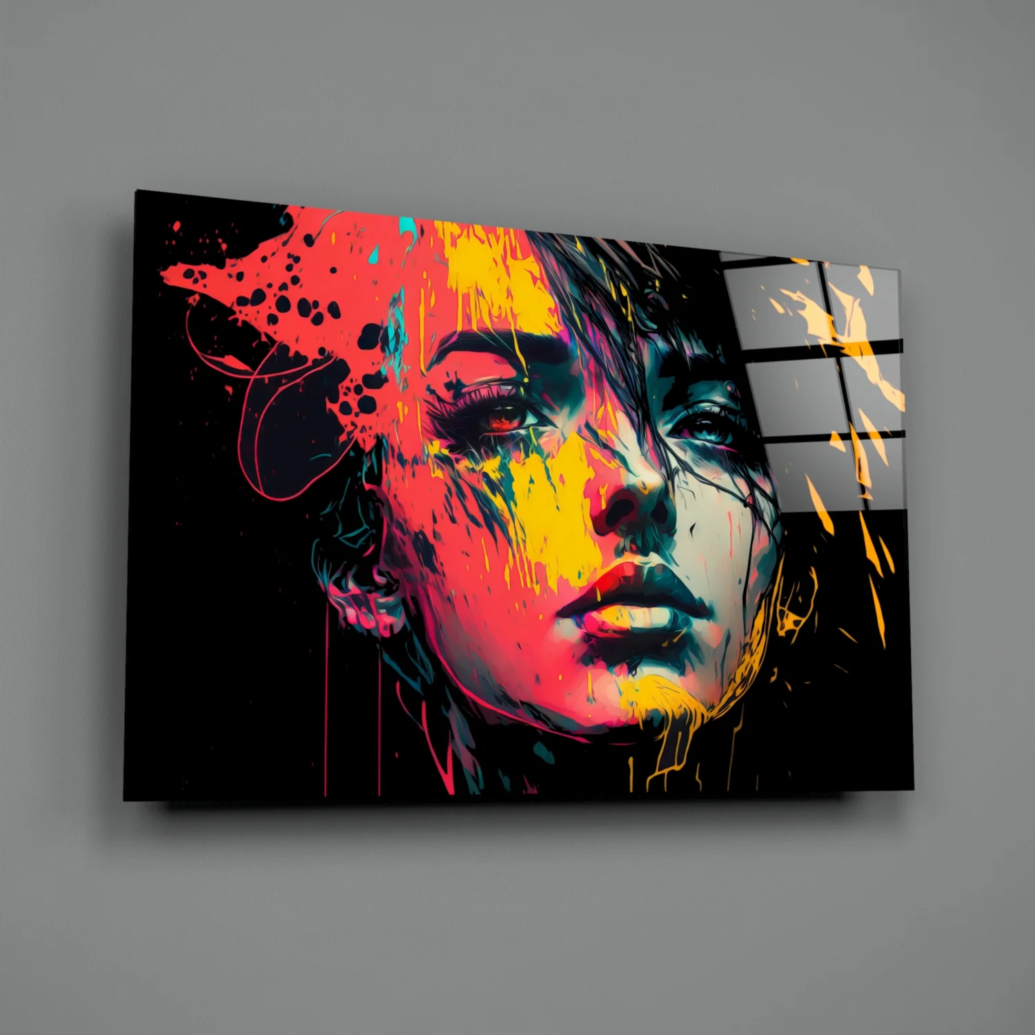 Rebel Beauty Glass Wall Art  || Designer Collection - Image 3