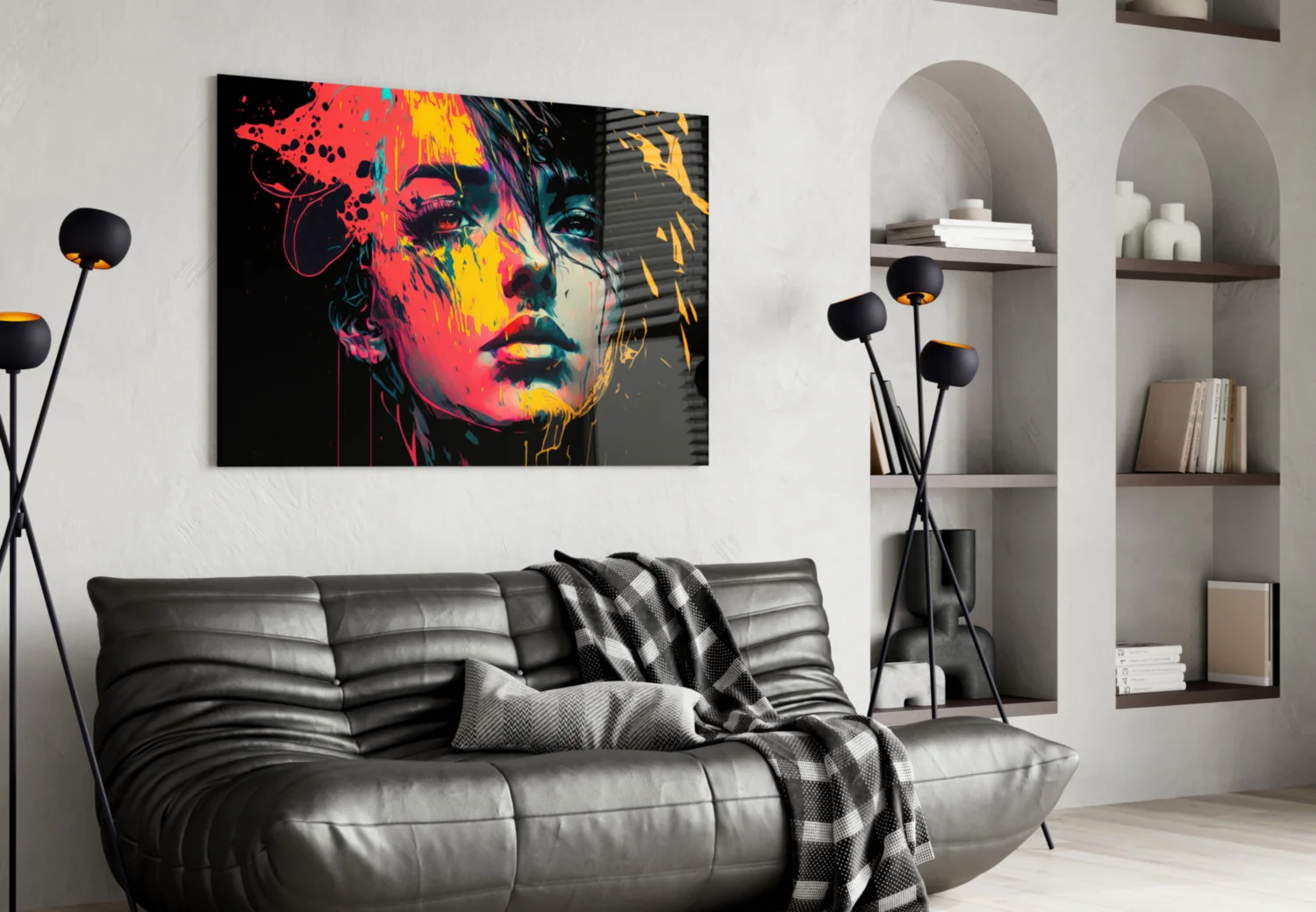 Rebel Beauty Glass Wall Art  || Designer Collection - Image 5