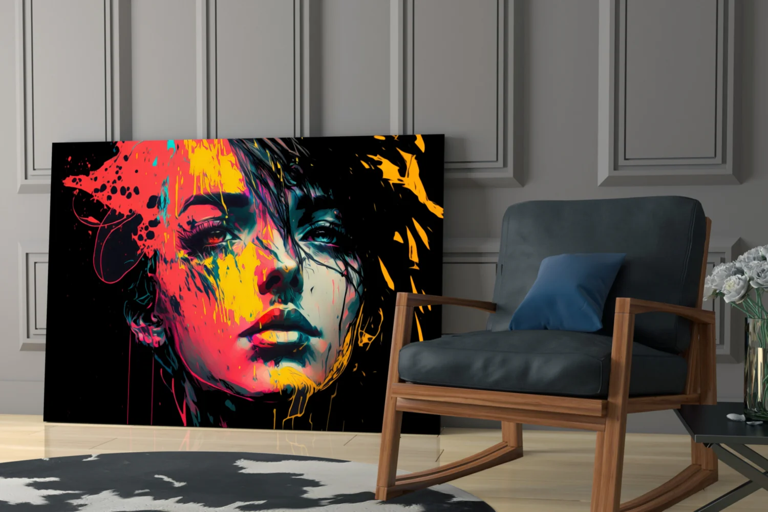 Rebel Beauty Glass Wall Art  || Designer Collection - Image 7