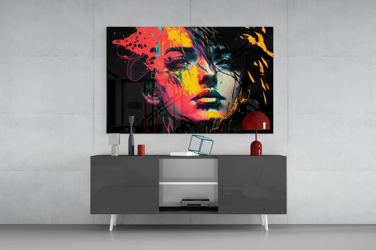 Rebel Beauty Glass Wall Art  || Designer Collection - Image 9