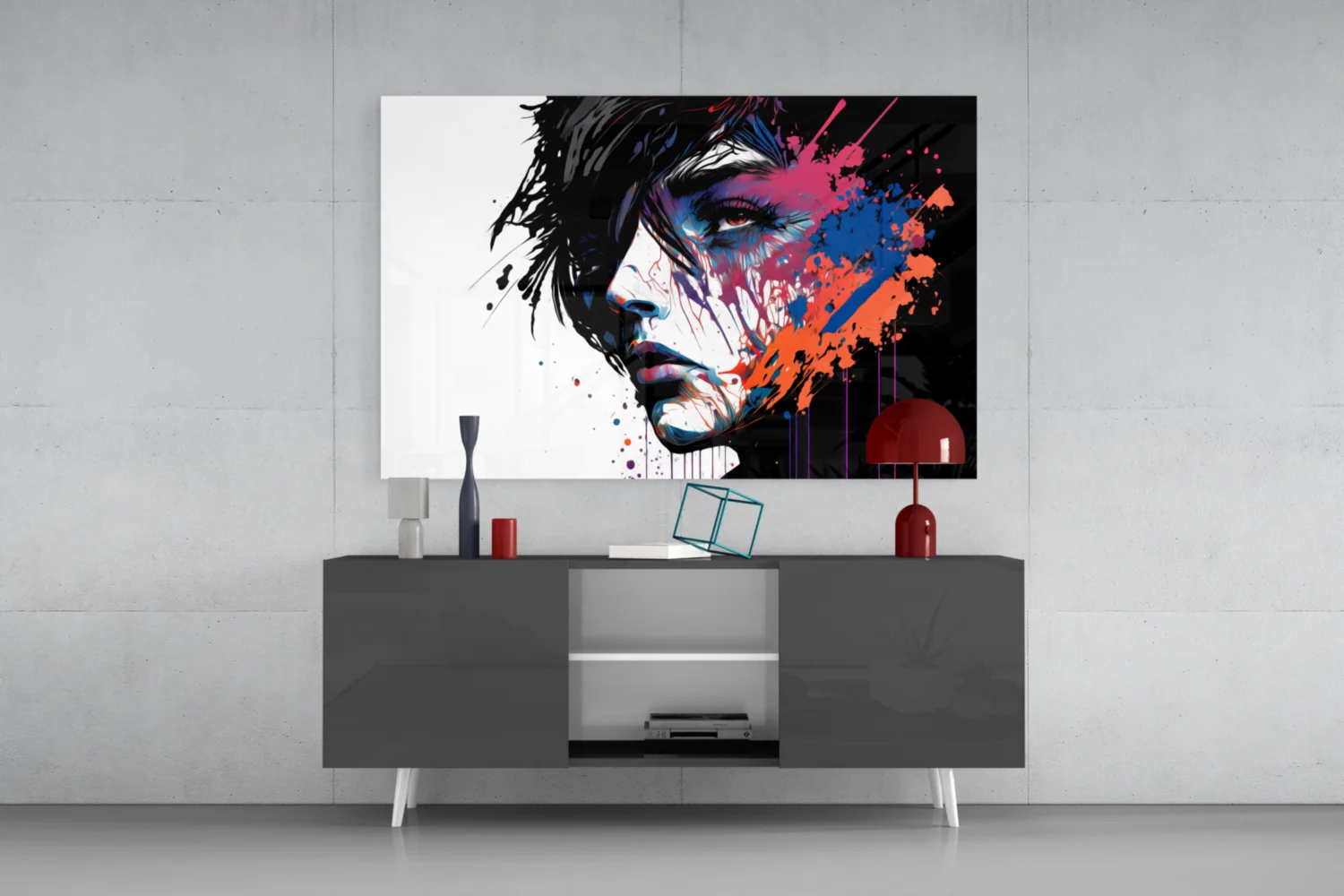 Rebel Beauty Glass Wall Art || Designer Collection - Image 9