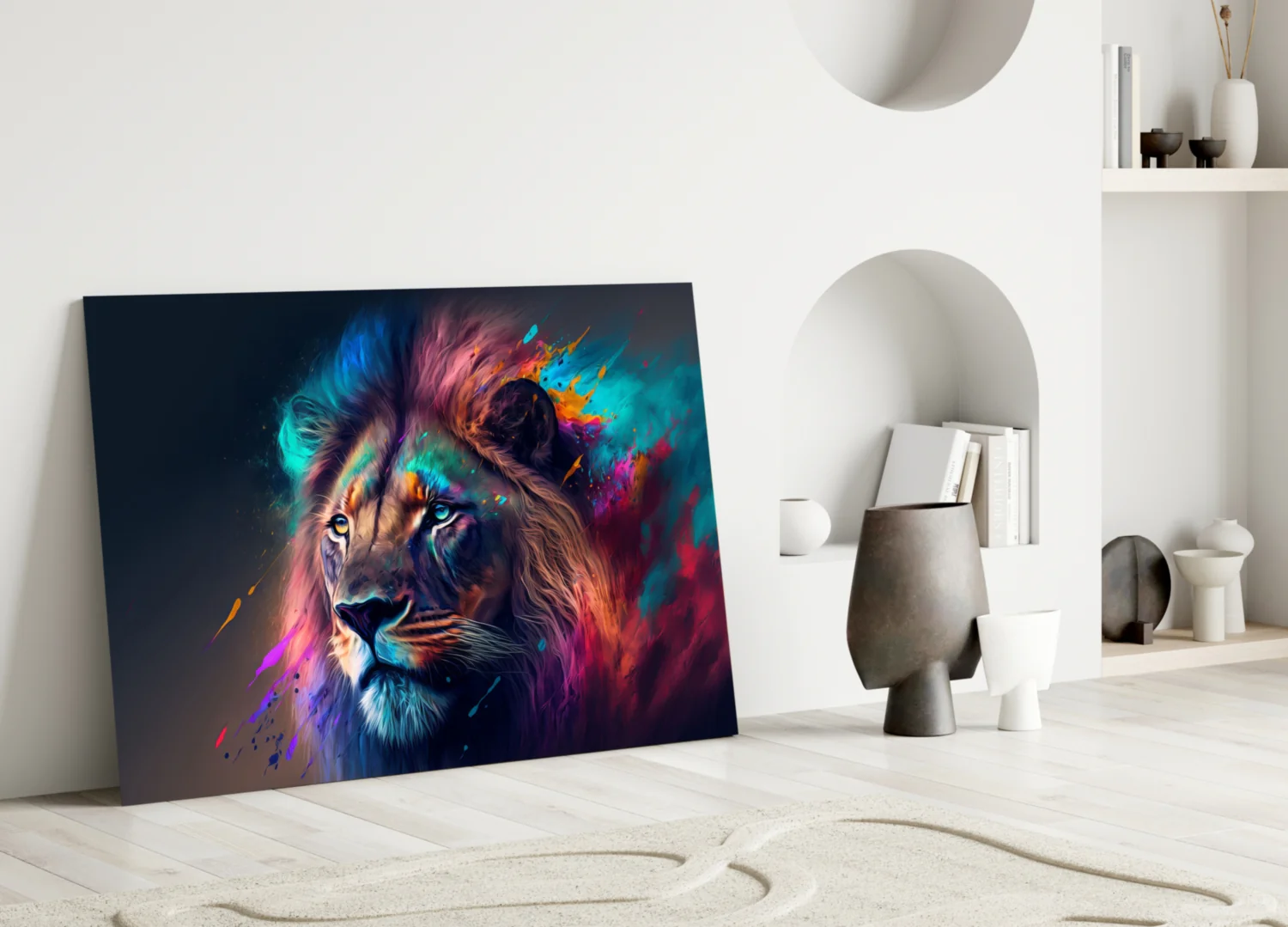 Nobility of the Lion Glass Wall Art || Designer Collection - Image 4