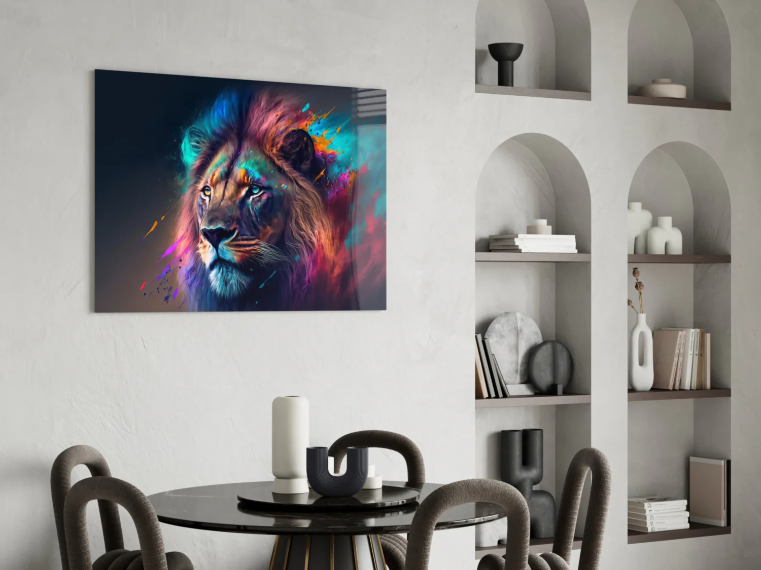 Nobility of the Lion Glass Wall Art || Designer Collection - Image 6