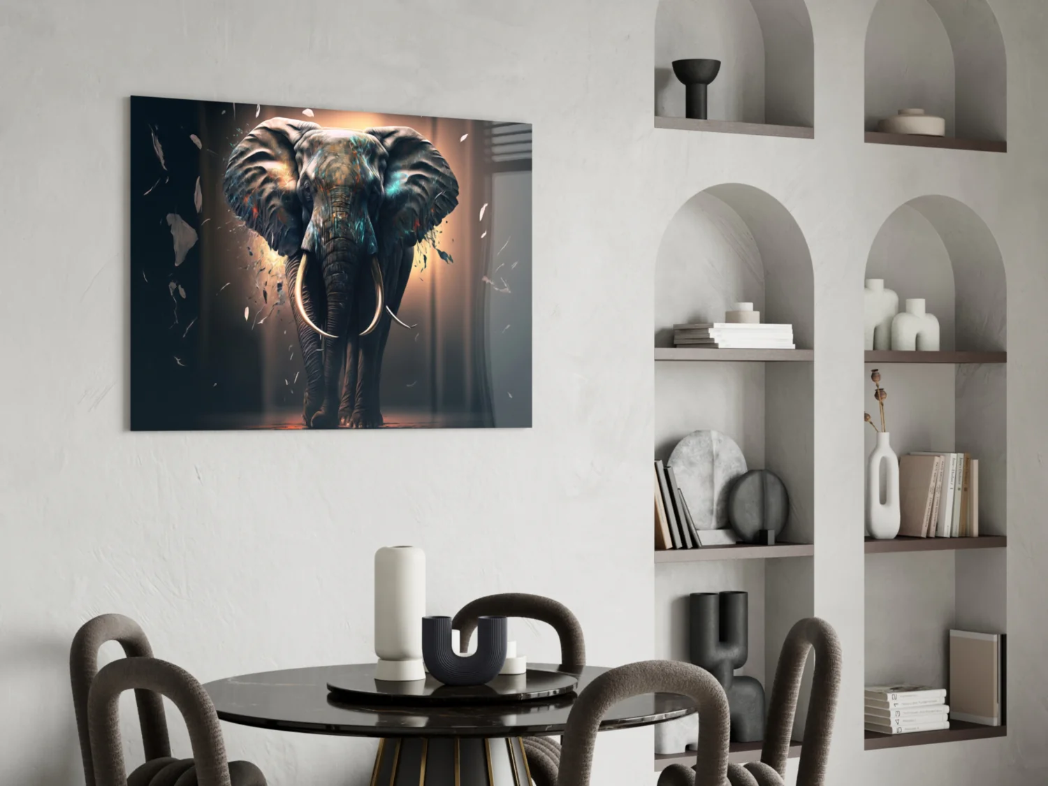 Glory of an Elephant Glass Wall Art  || Designer Collection - Image 5