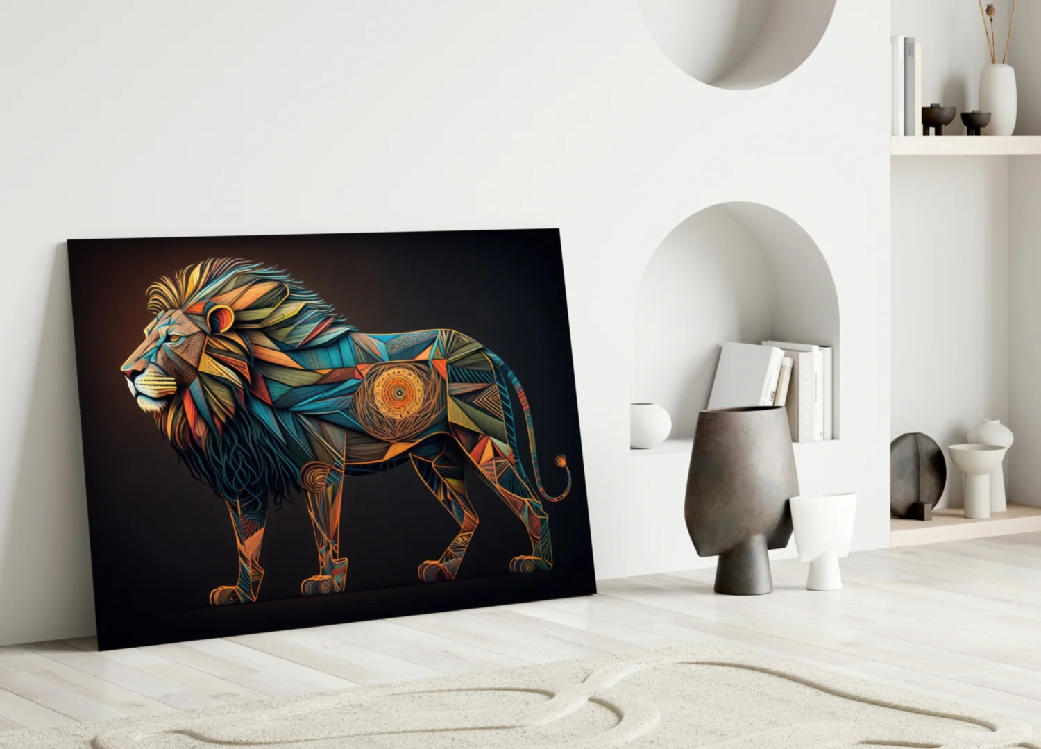 Lion Glass Wall Art || Designer Collection - Image 3