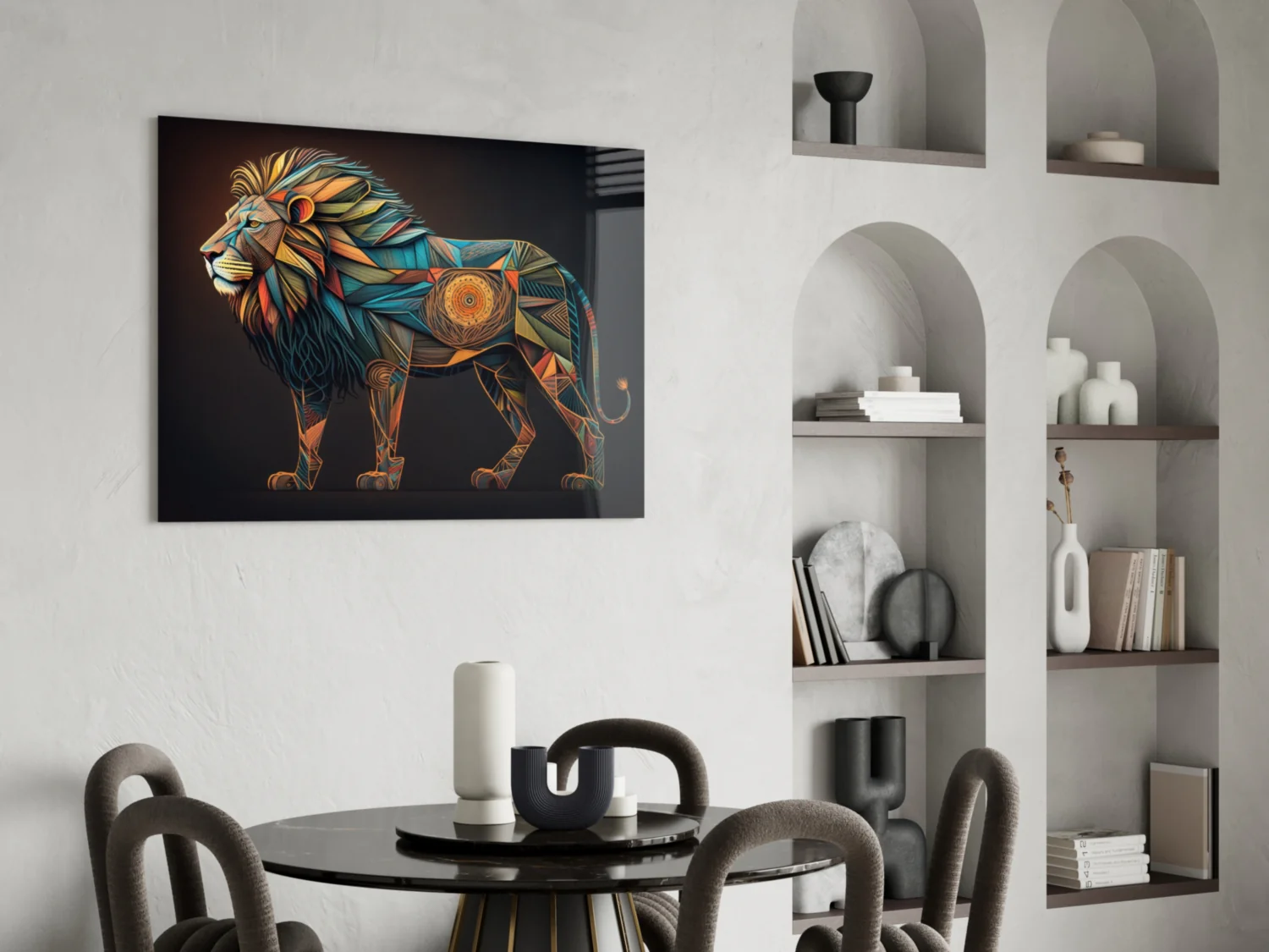 Lion Glass Wall Art || Designer Collection - Image 5