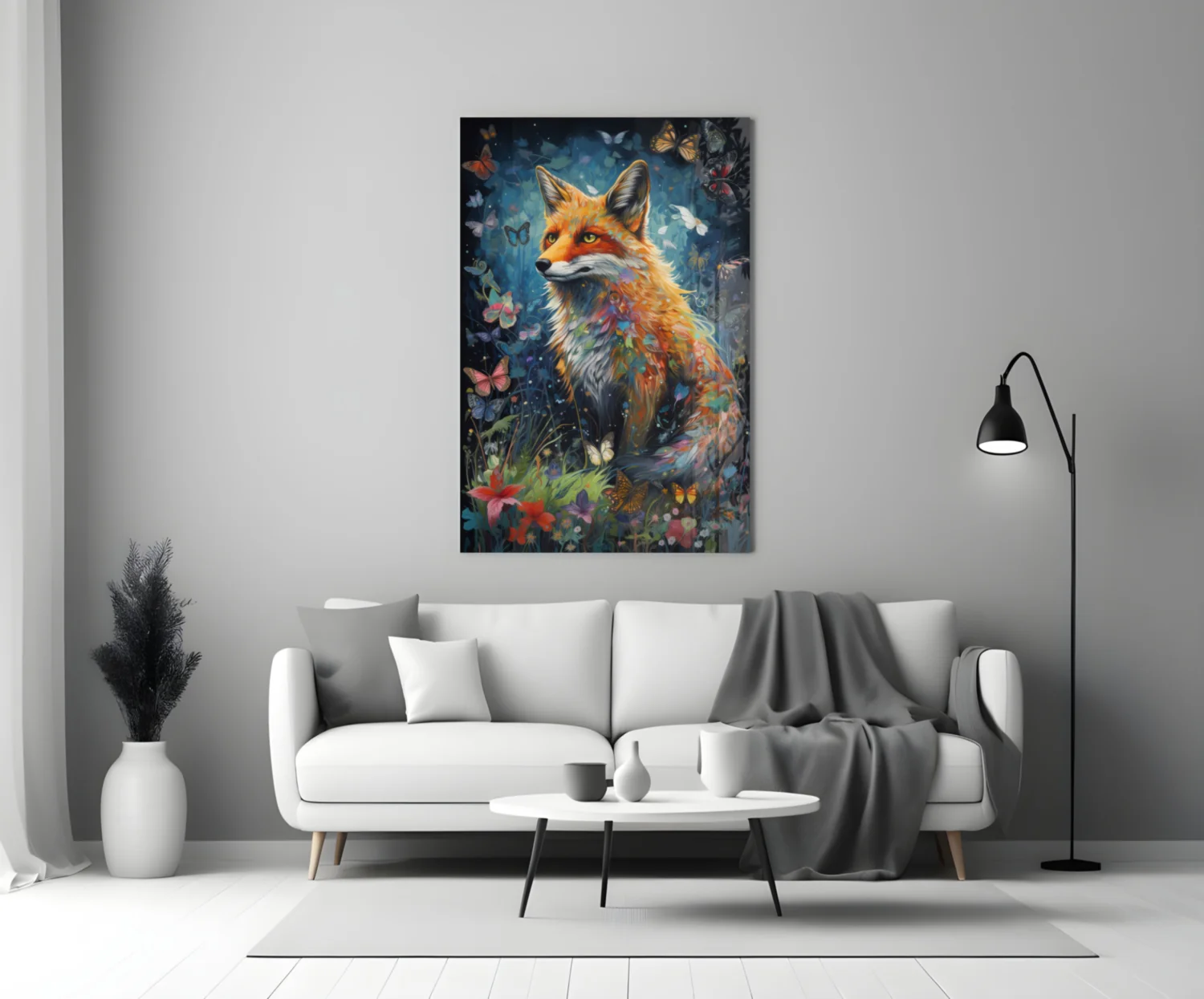 The Fox Glass Wall Art || Designer Collection - Image 3