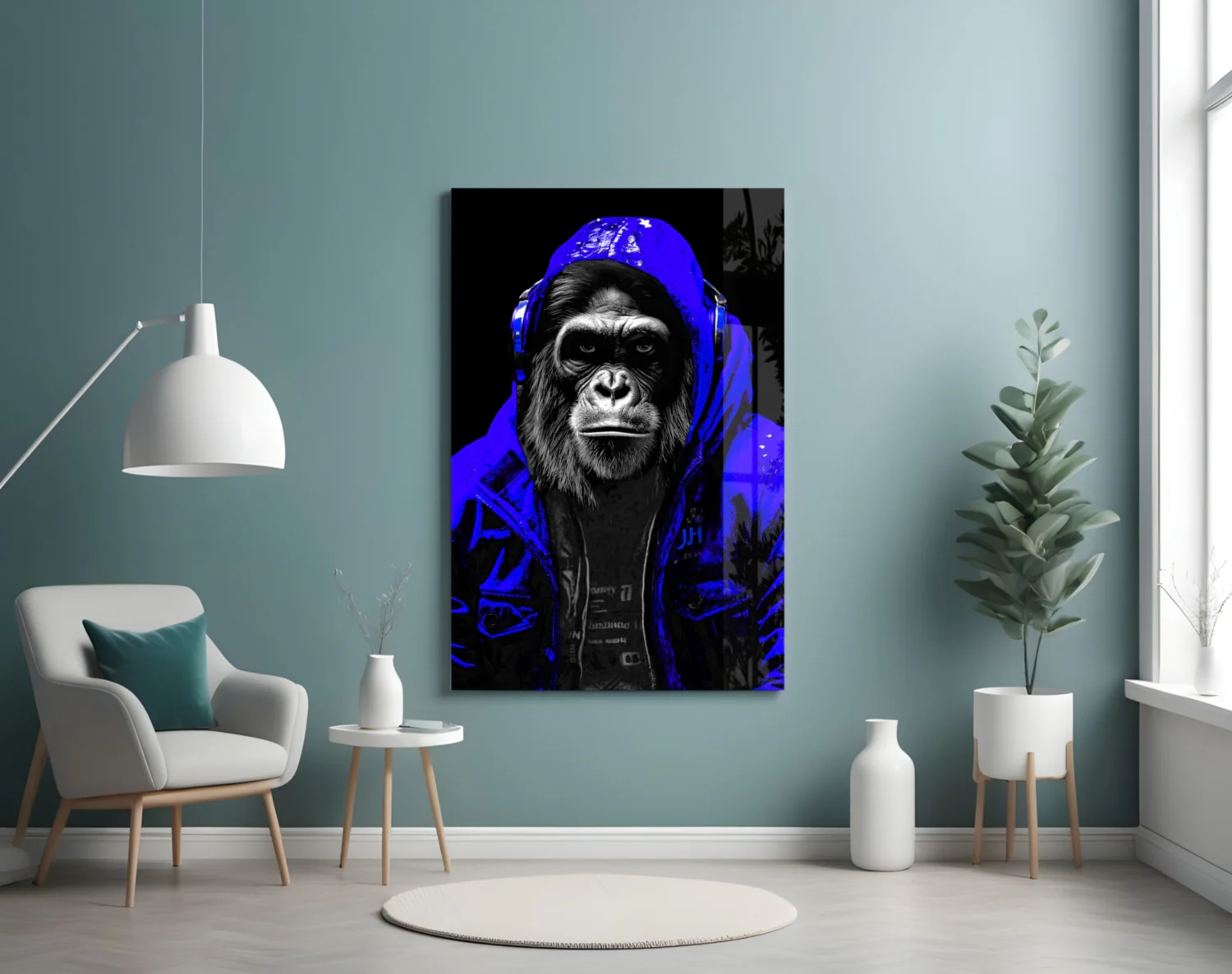 The Ape Glass Wall Art || Designer Collection - Image 4