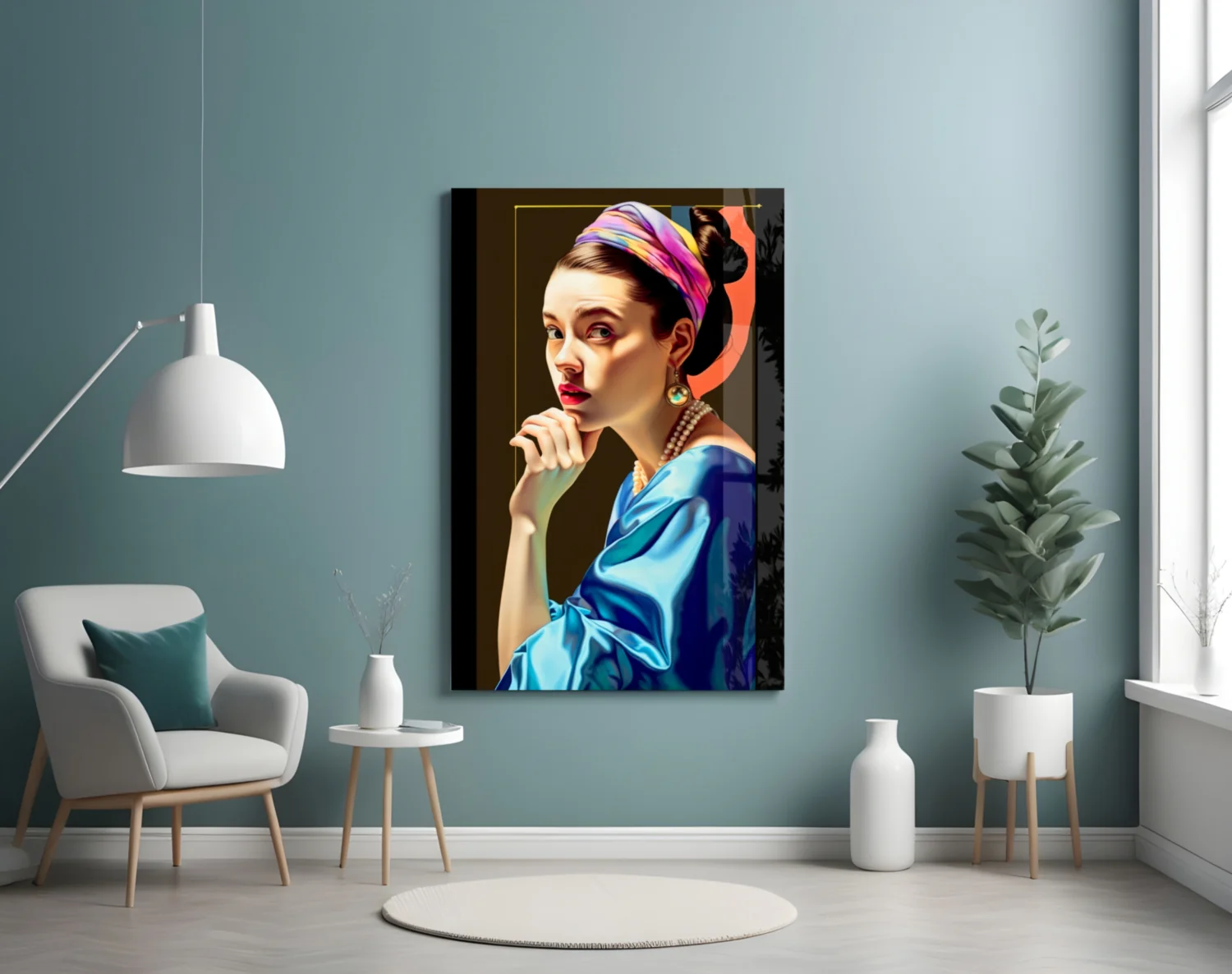Girl With A Pearl Earring Glass Wall Art || Designer Collection - Image 4