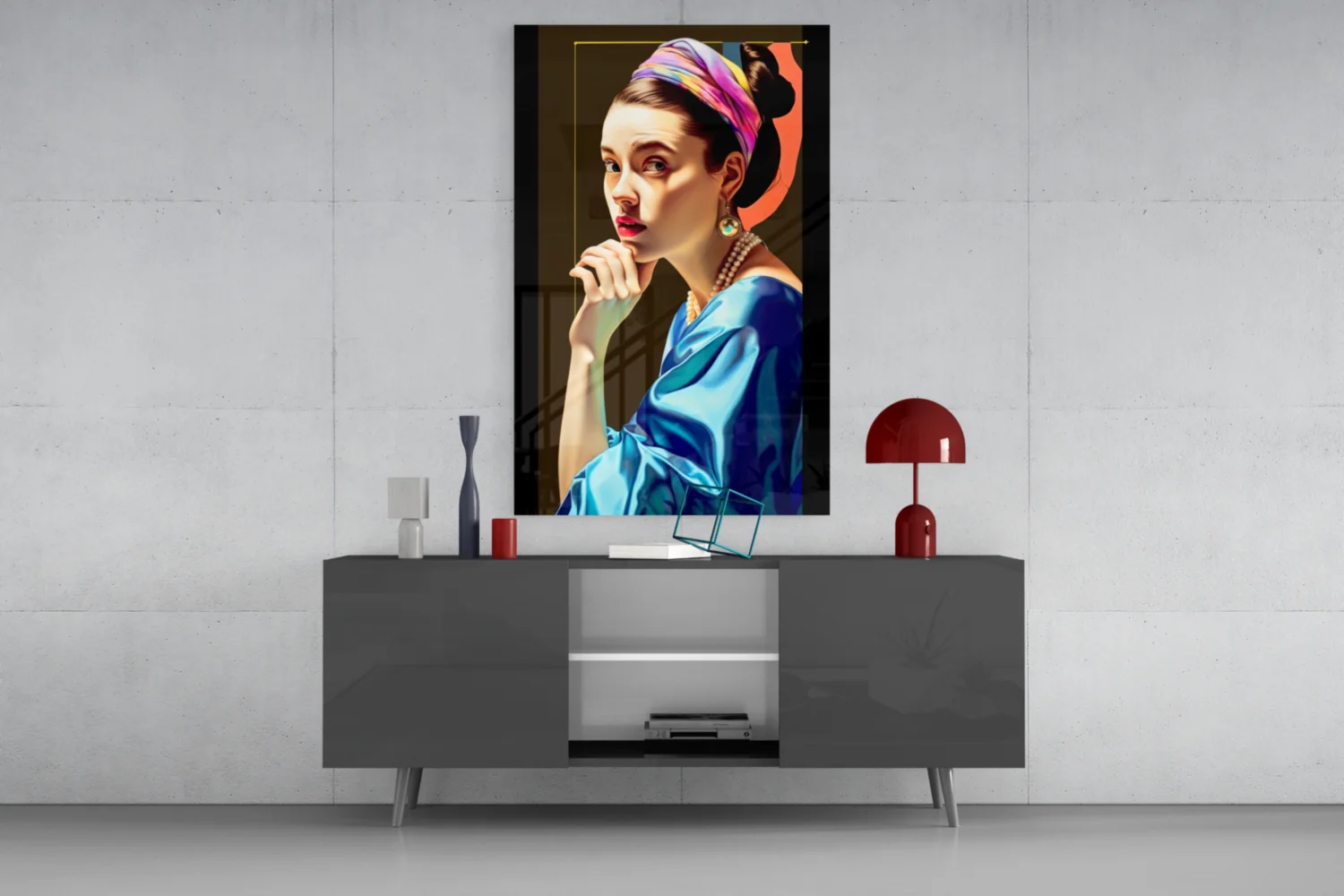 Girl With A Pearl Earring Glass Wall Art || Designer Collection - Image 8