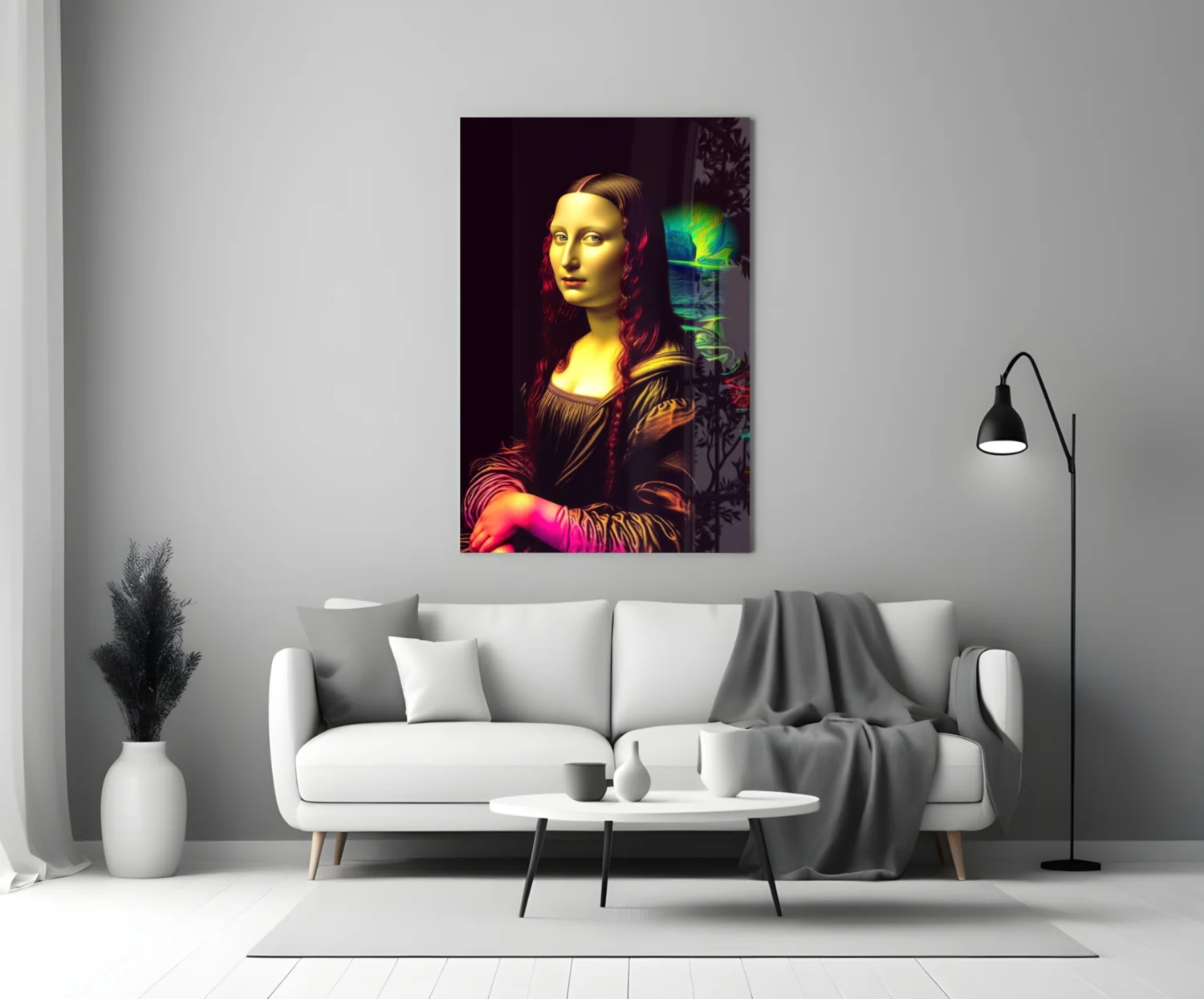 Mona Lisa V2 Glass Wall Art || Designer Collection - Image 3