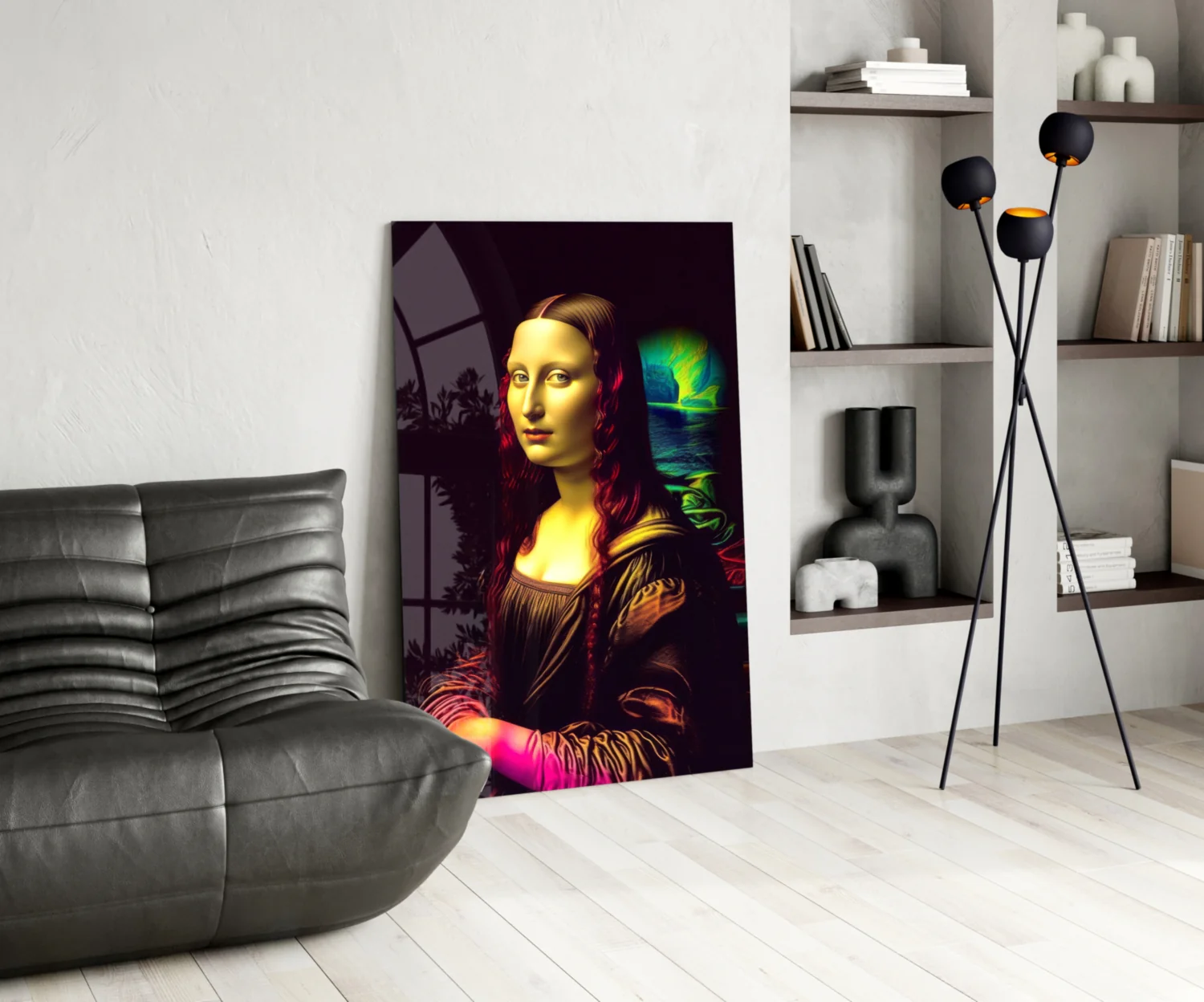 Mona Lisa V2 Glass Wall Art || Designer Collection - Image 5