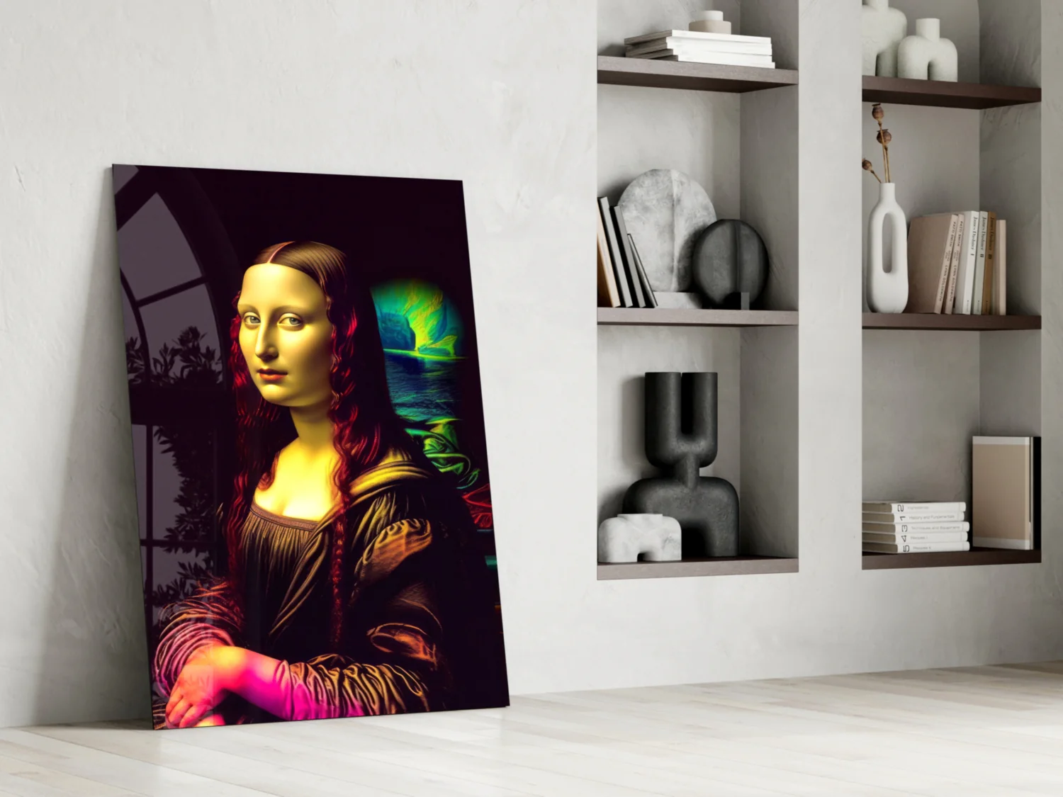 Mona Lisa V2 Glass Wall Art || Designer Collection - Image 6