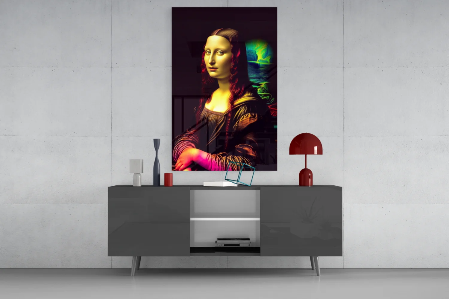 Mona Lisa V2 Glass Wall Art || Designer Collection - Image 8