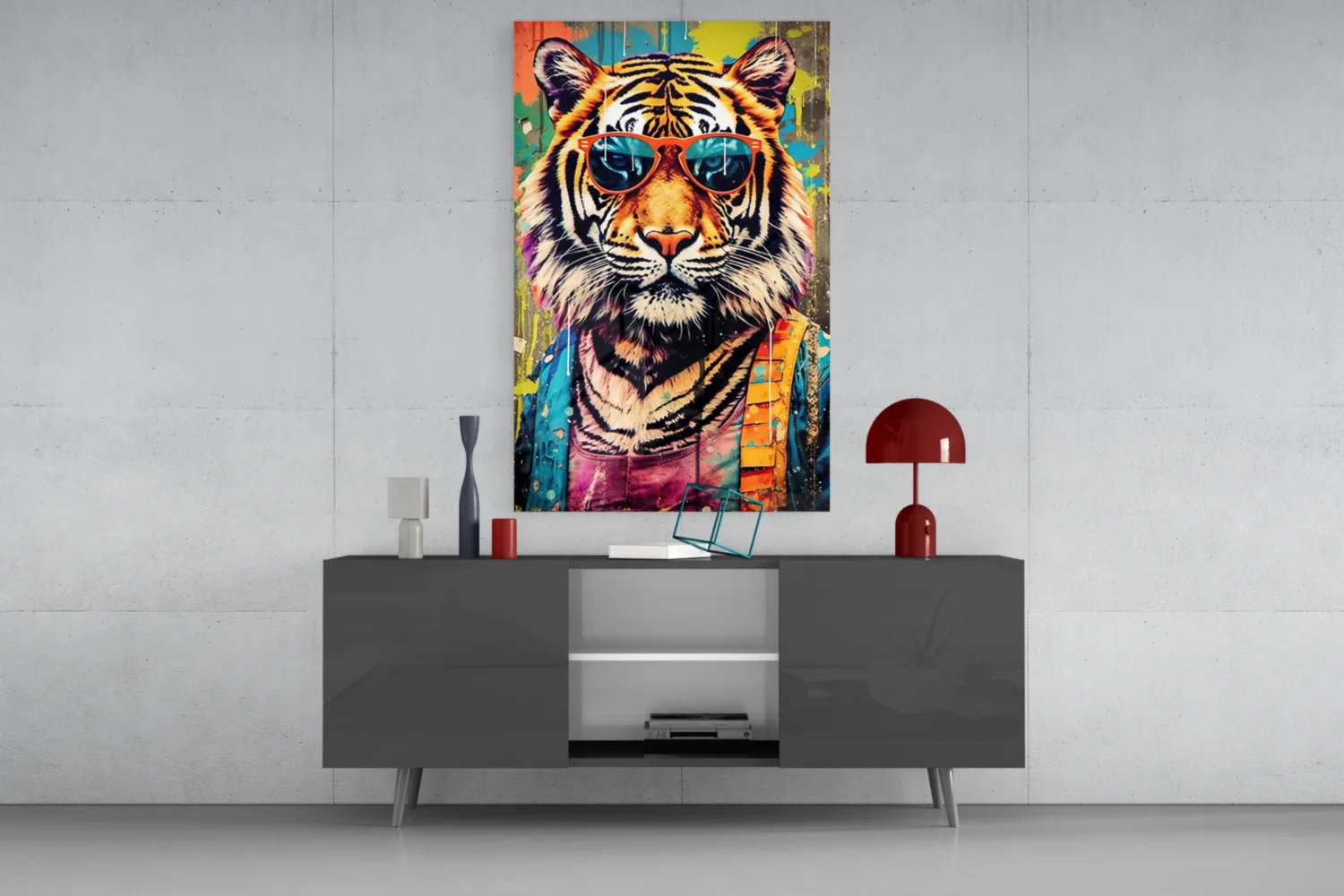 Cool Tiger Glass Wall Art || Designer Collection - Image 8