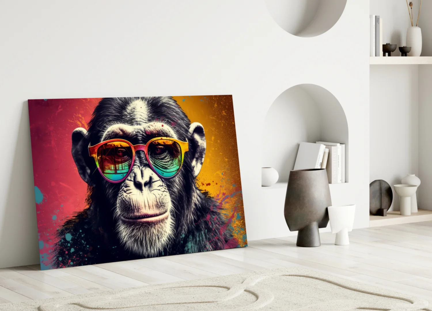 Cool Monkey Glass Wall Art || Designer Collection - Image 3