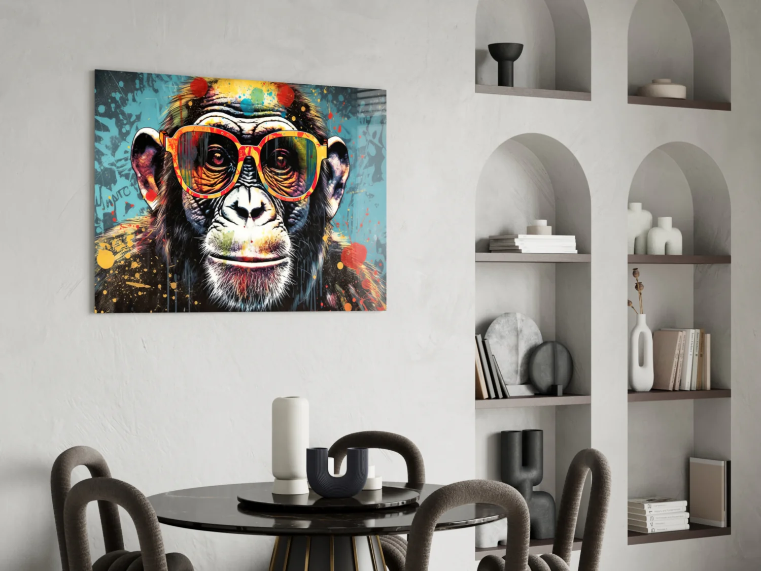 Cool Monkey Glass Wall Art || Designer Collection - Image 5