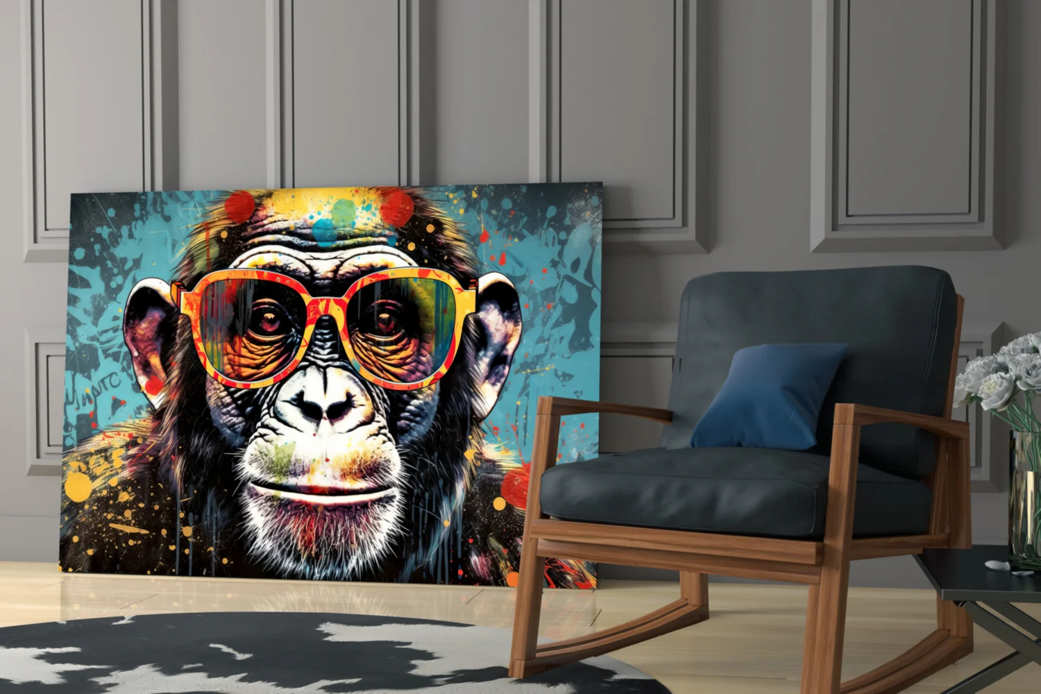 Cool Monkey Glass Wall Art || Designer Collection - Image 6