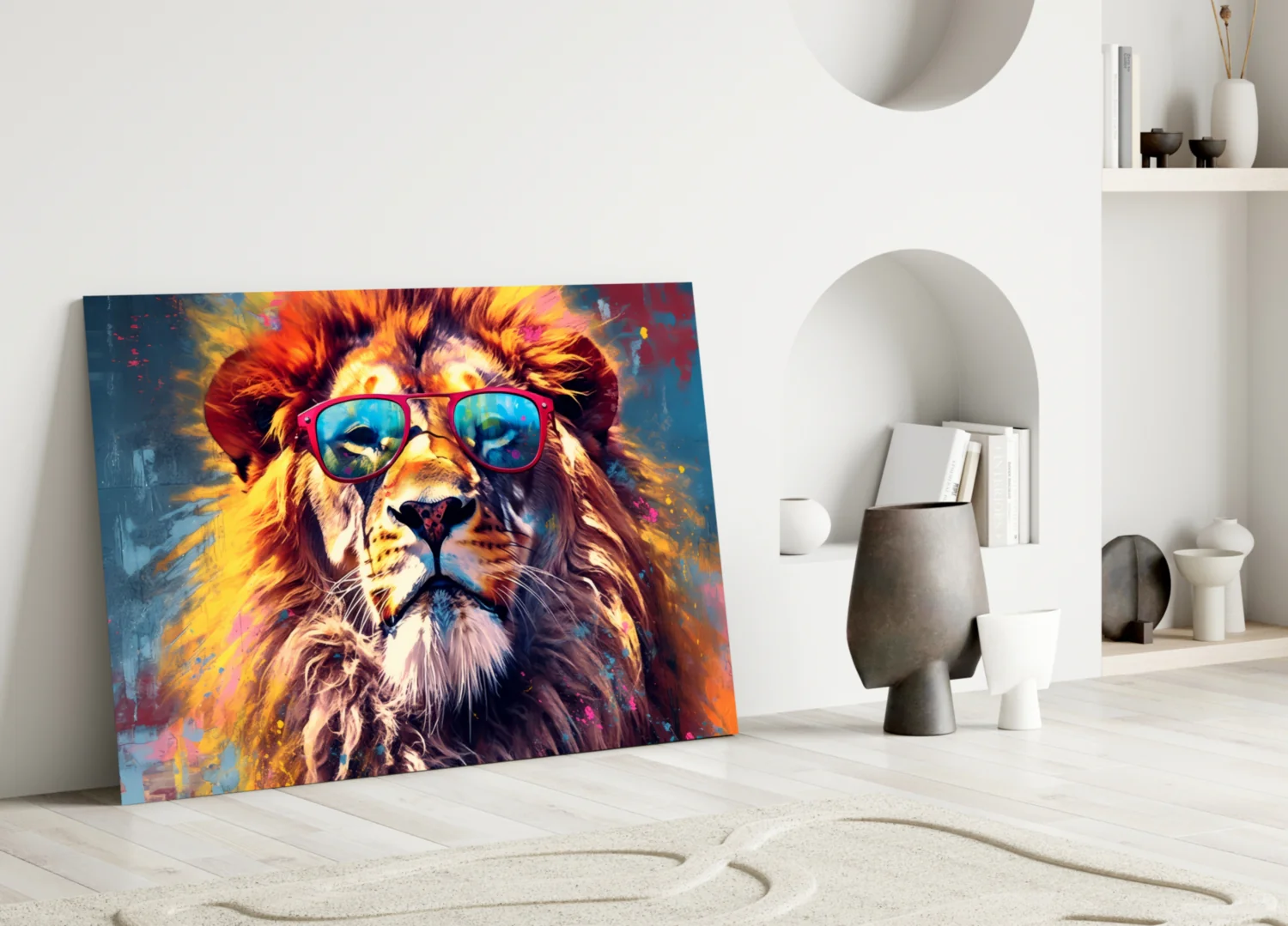 Cool Lion Glass Wall Art || Designer Collection - Image 3
