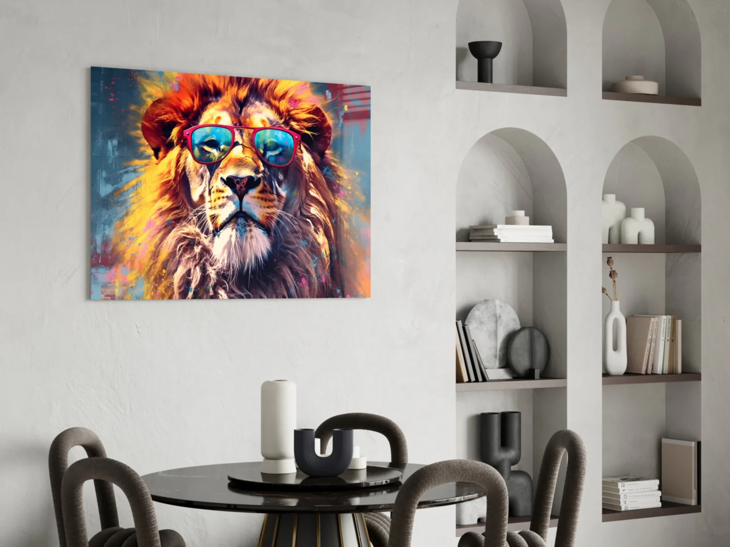 Cool Lion Glass Wall Art || Designer Collection - Image 5