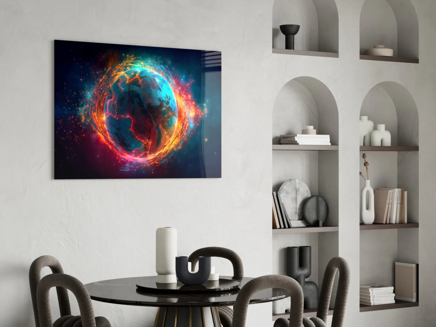 World Glass Wall Art || Designer Collection - Image 5