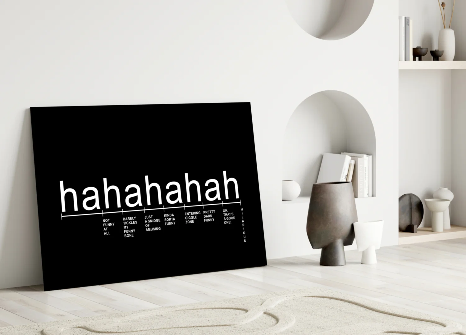 Laughter Analysis Glass Wall Art || Designer Collection - Image 3