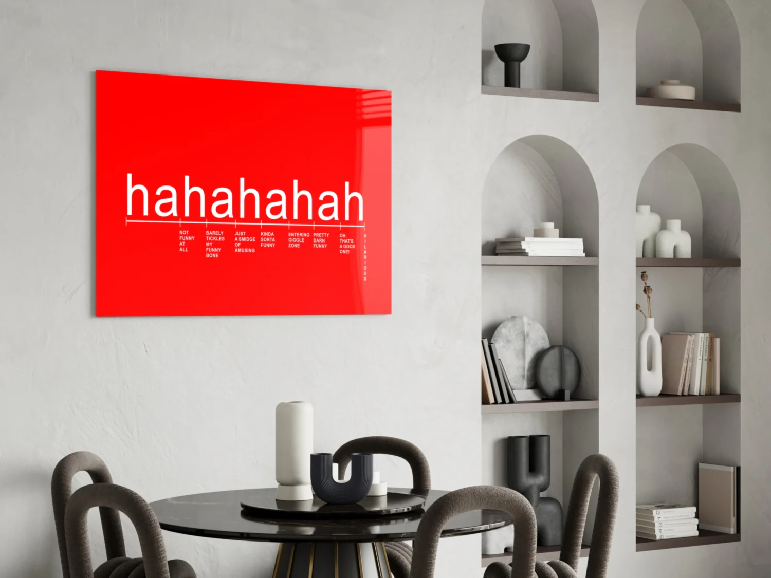 Laughter Analysis Glass Wall Art || Designer Collection - Image 5