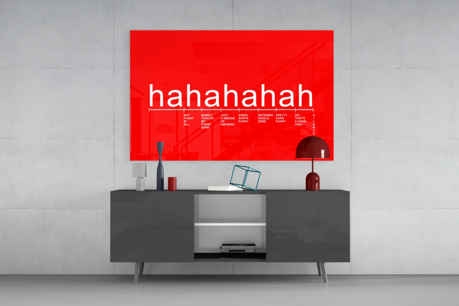 Laughter Analysis Glass Wall Art || Designer Collection - Image 8