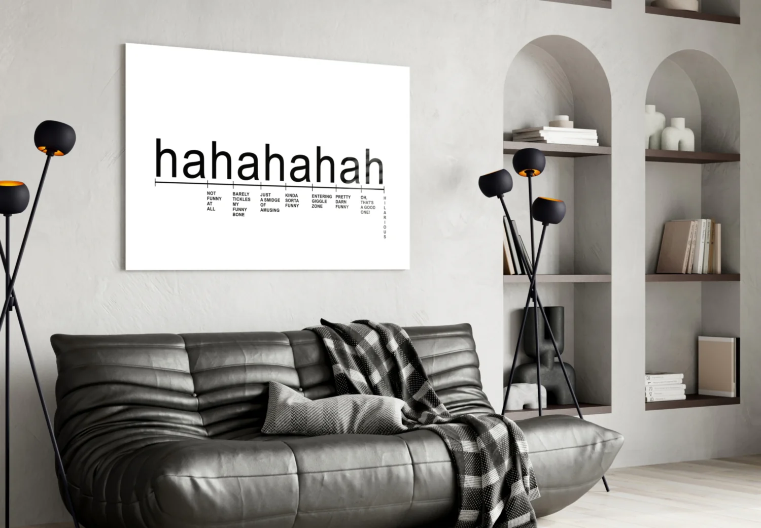 Laughter Analysis Glass Wall Art || Designer Collection - Image 4