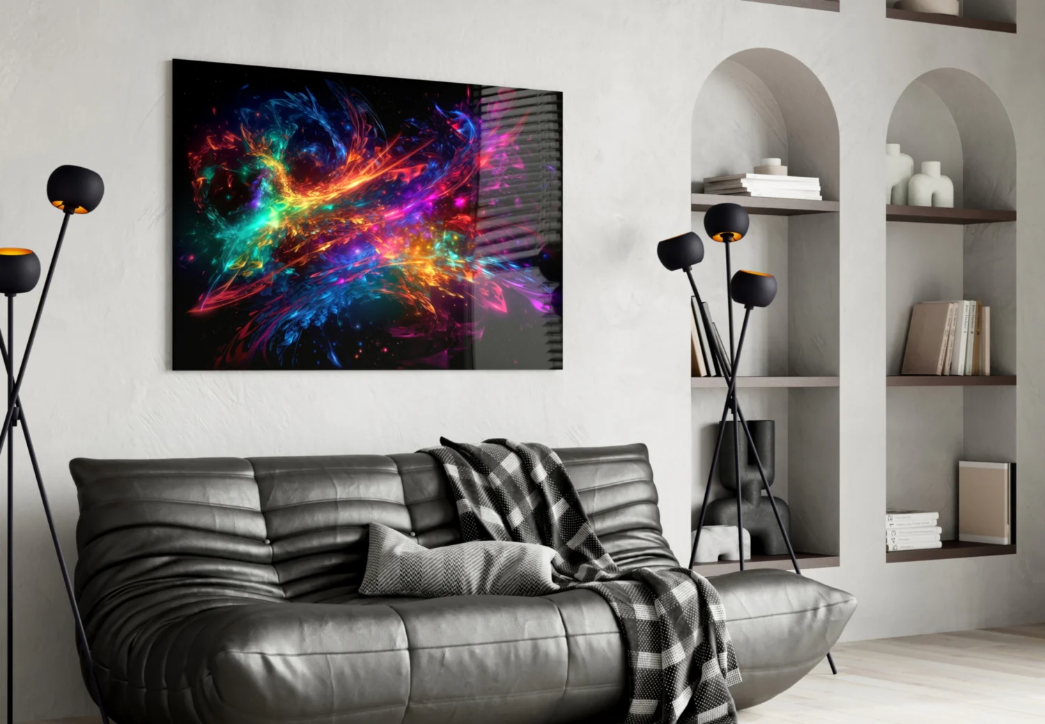 Colors of Space Glass Wall Art || Designer Collection - Image 4