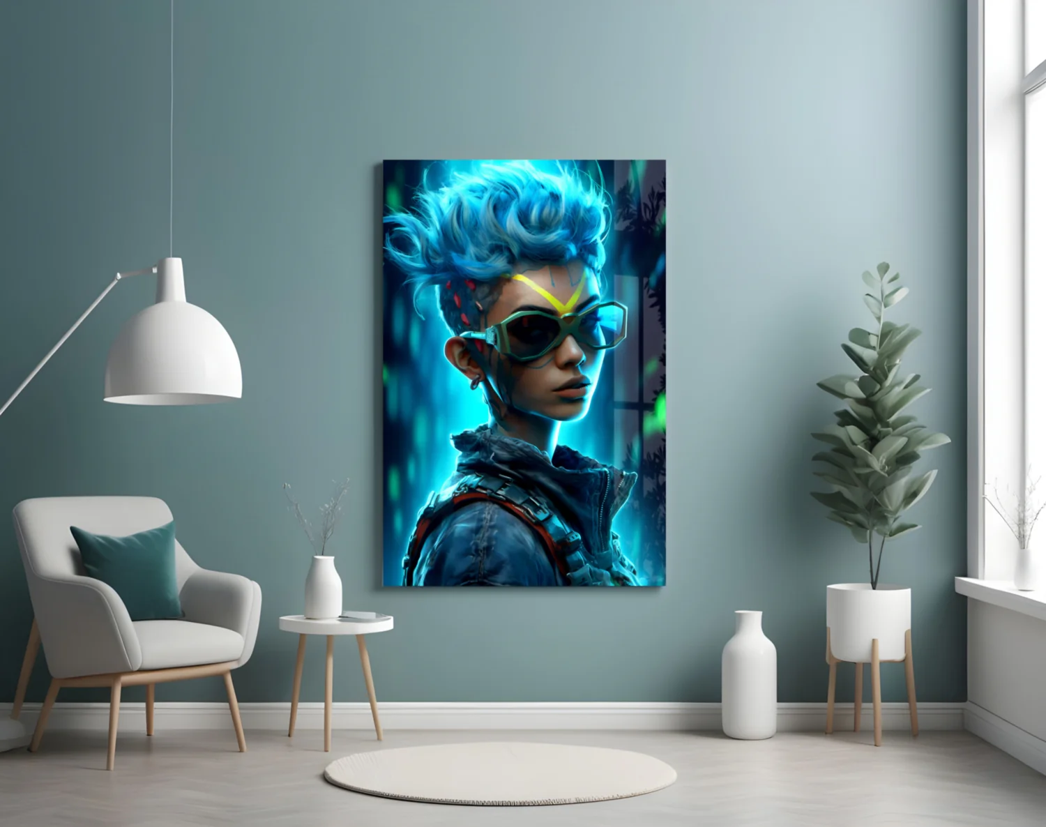 Cyberpunk Glass Wall Art || Designer Collection - Image 4