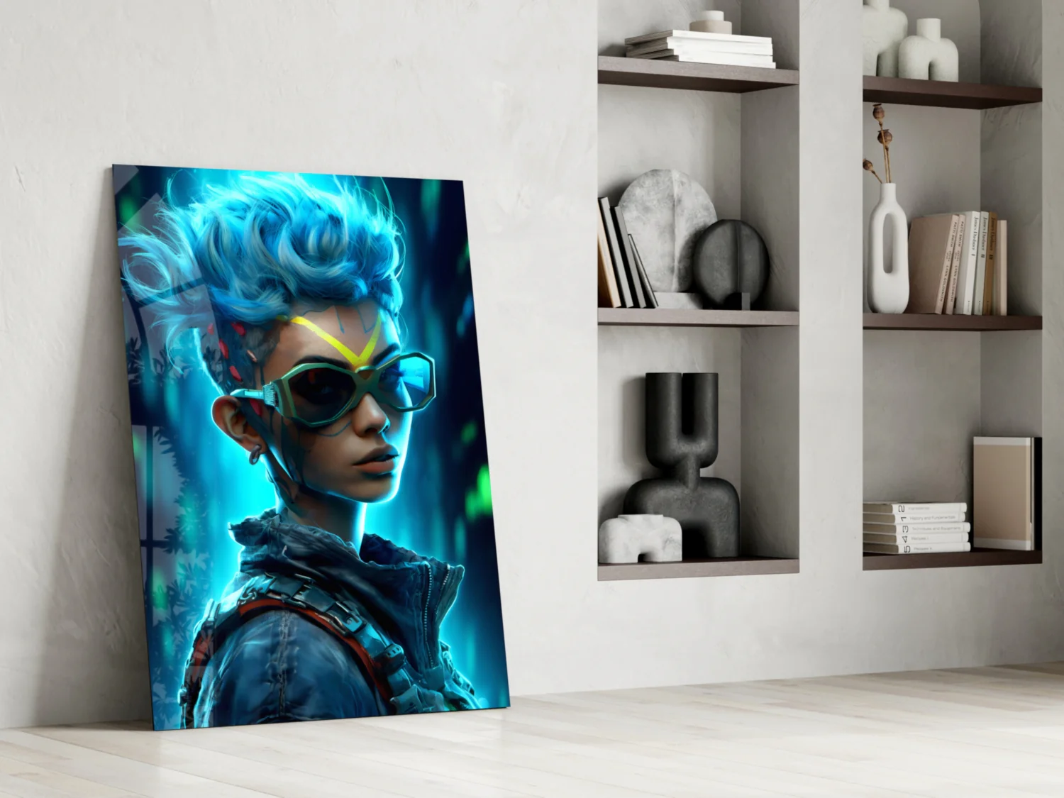 Cyberpunk Glass Wall Art || Designer Collection - Image 6