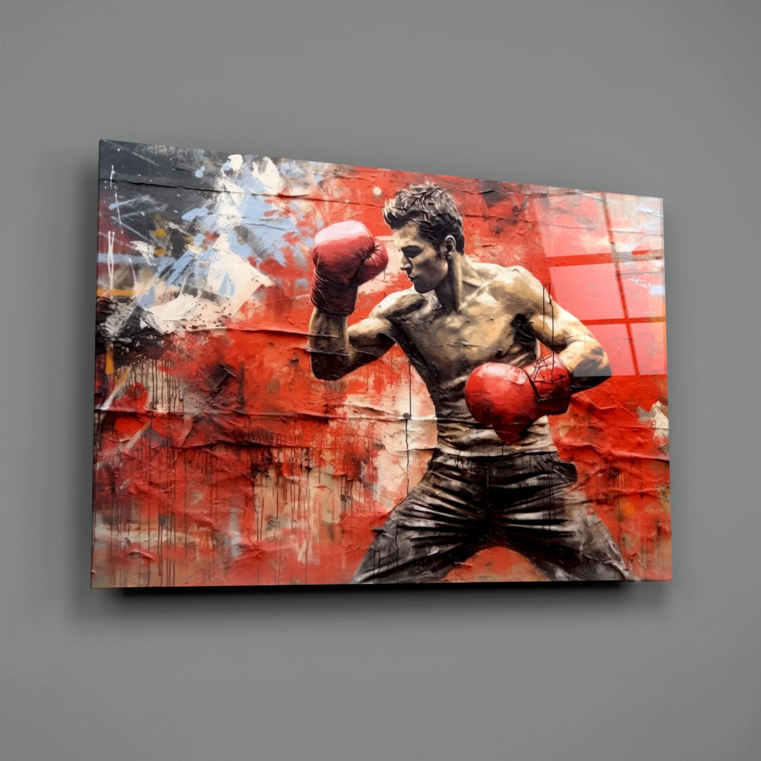 Boxing Glass Wall Art || Designer Collection - Image 2