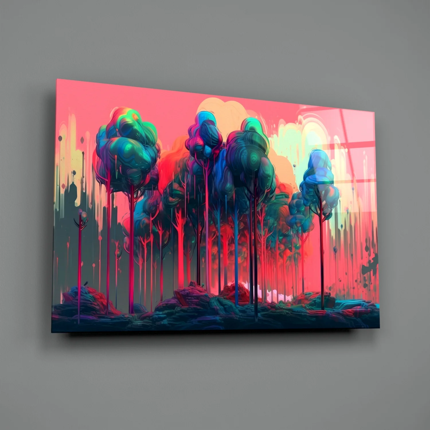 Forest of Colors Glass Wall Art || Designer Collection - Image 2
