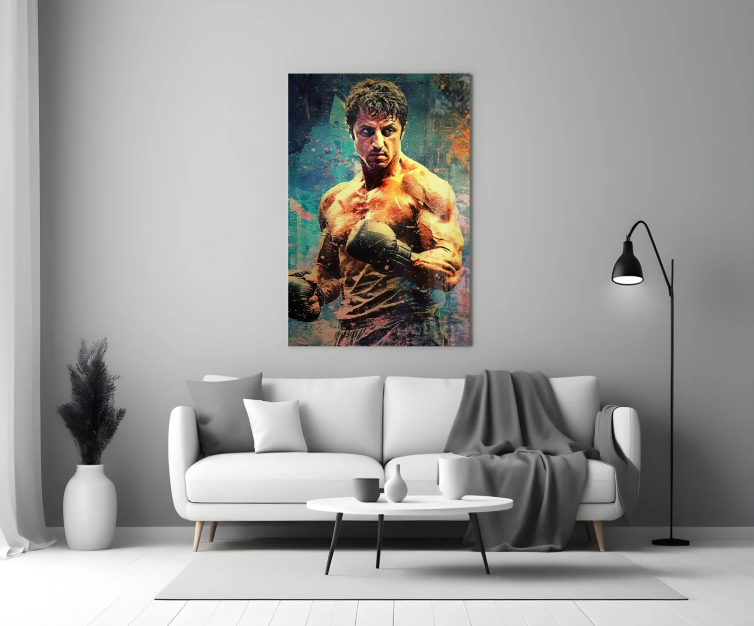 Fighter Glass Wall Art || Designer Collection - Image 3