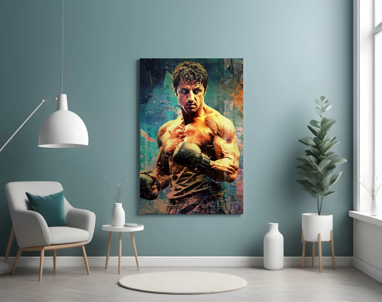 Fighter Glass Wall Art || Designer Collection - Image 4