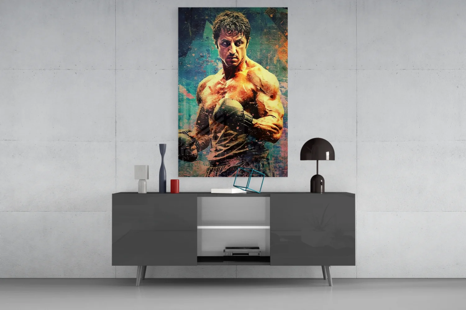 Fighter Glass Wall Art || Designer Collection - Image 8