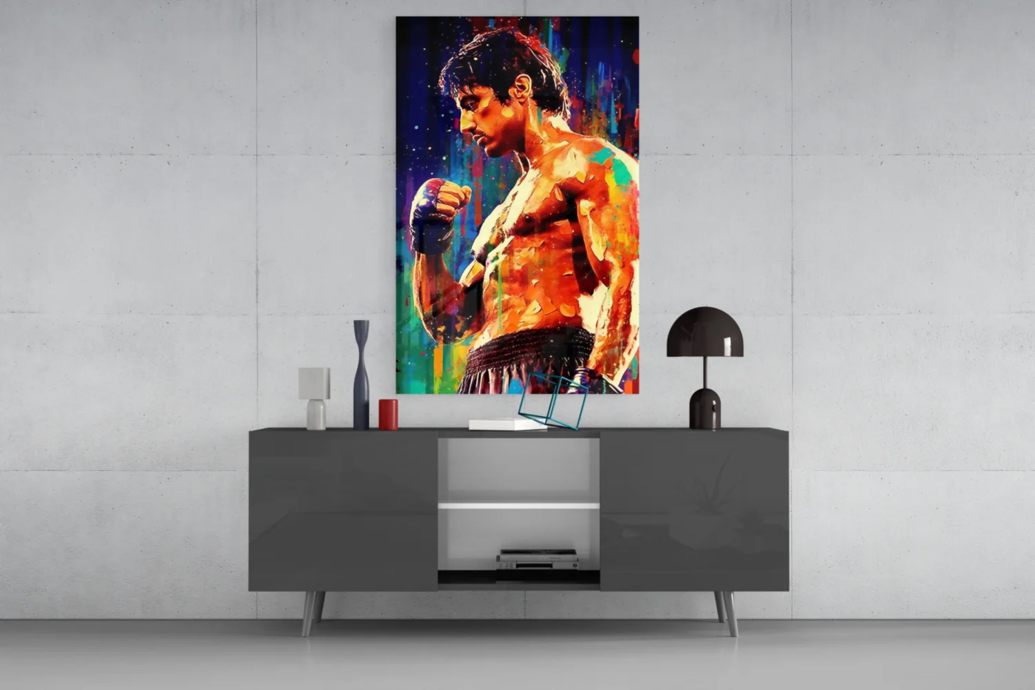 Fighter Glass Wall Art || Designer Collection - Image 8