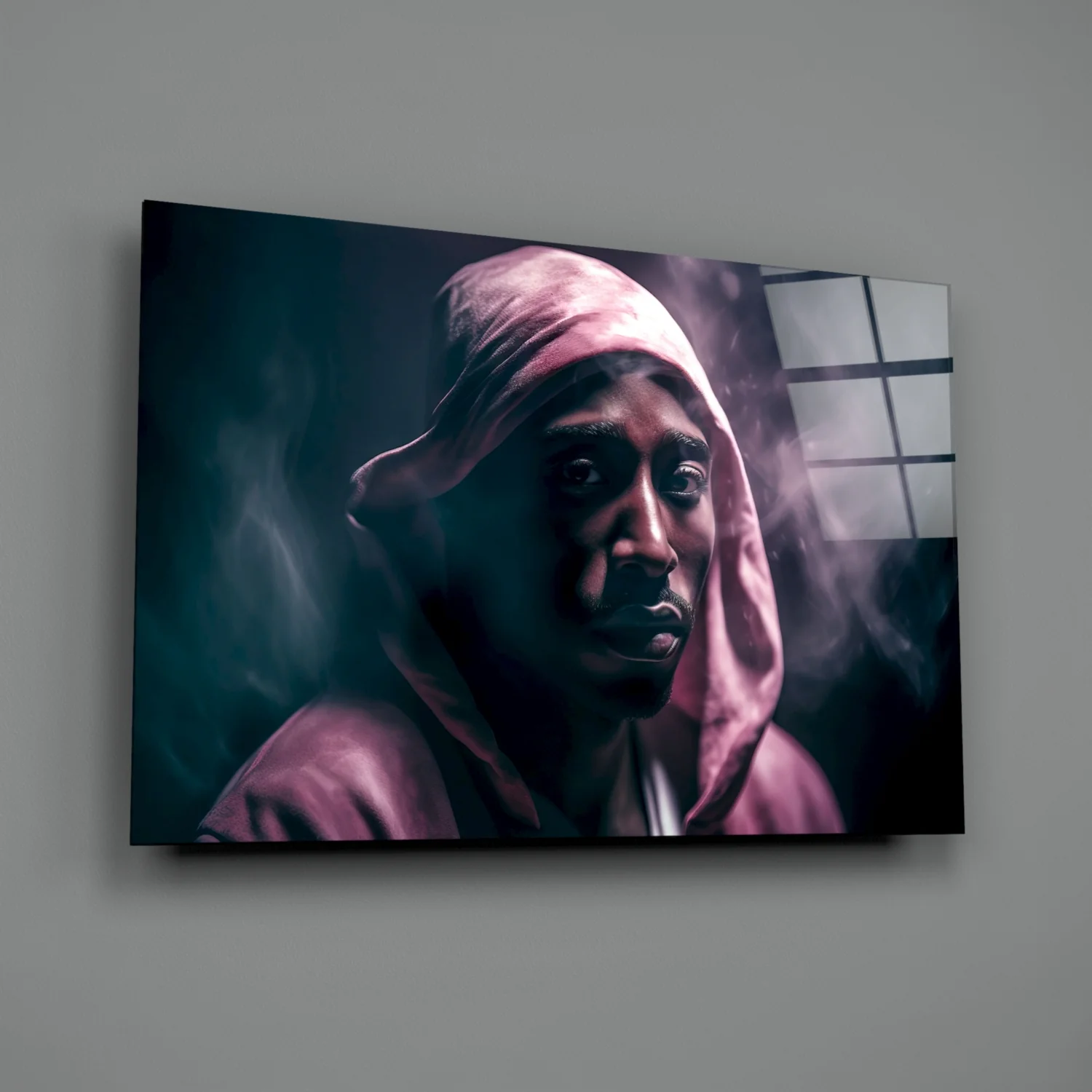 Golden Era Rapper Glass Wall Art || Designer Collection - Image 3