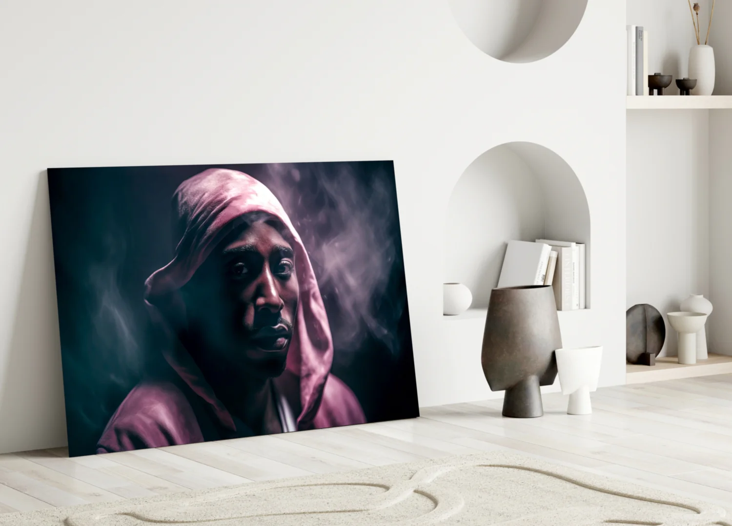 Golden Era Rapper Glass Wall Art || Designer Collection - Image 4