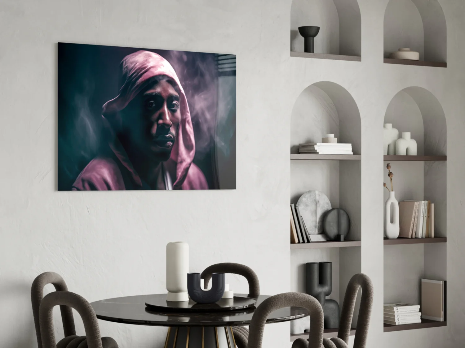 Golden Era Rapper Glass Wall Art || Designer Collection - Image 6