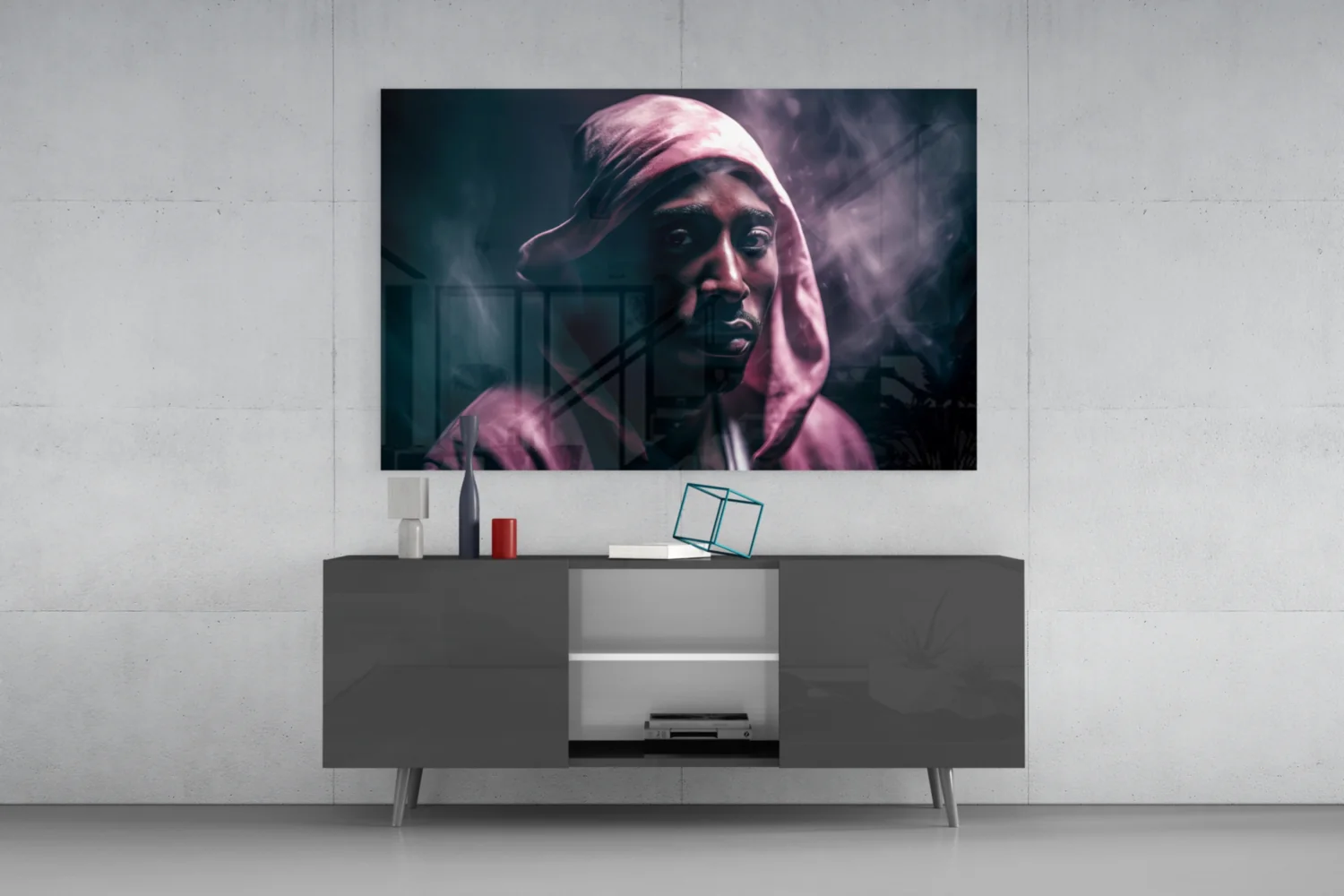Golden Era Rapper Glass Wall Art || Designer Collection - Image 9
