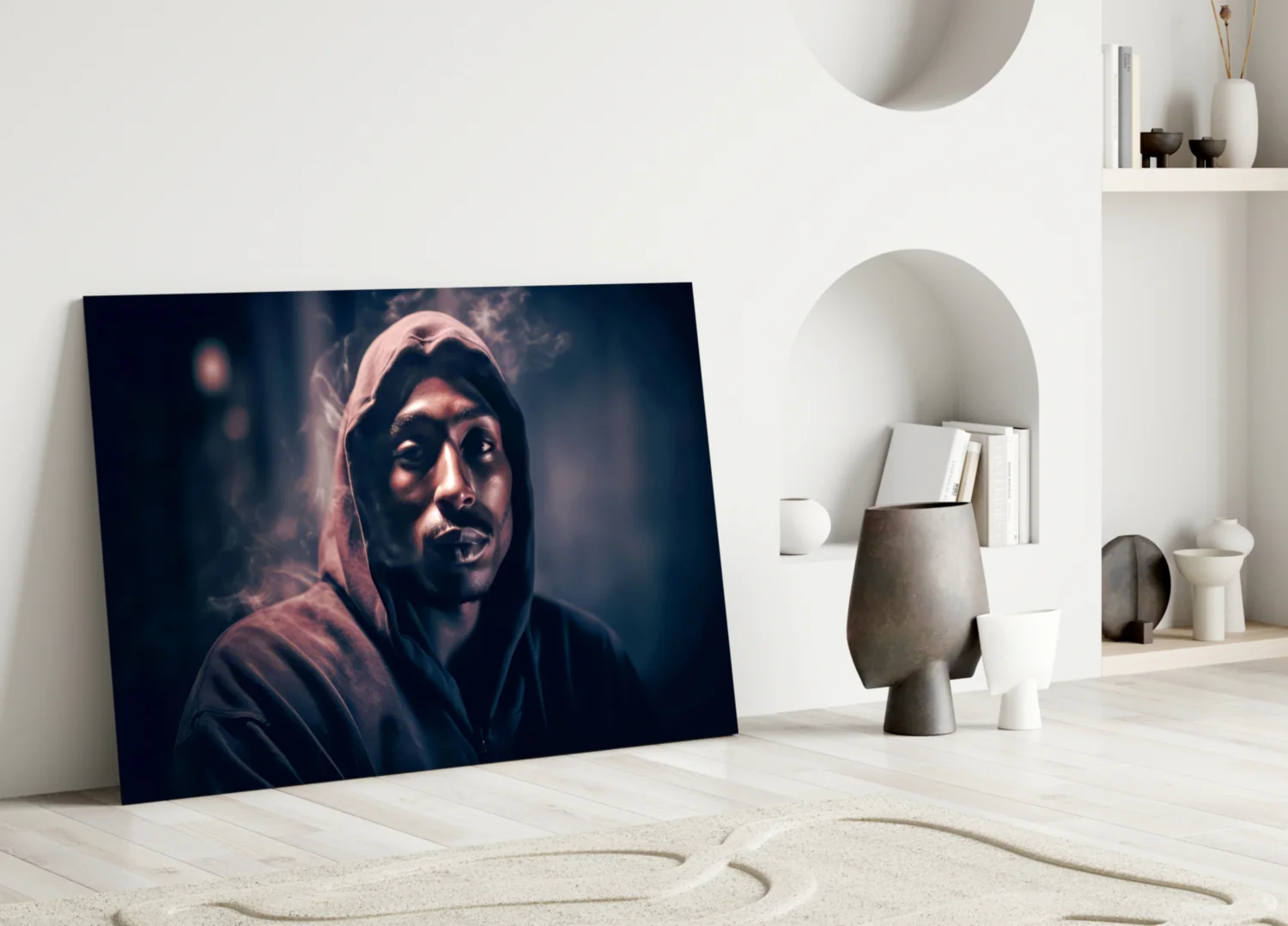 Golden Era Rapper Glass Wall Art || Designer Collection - Image 4