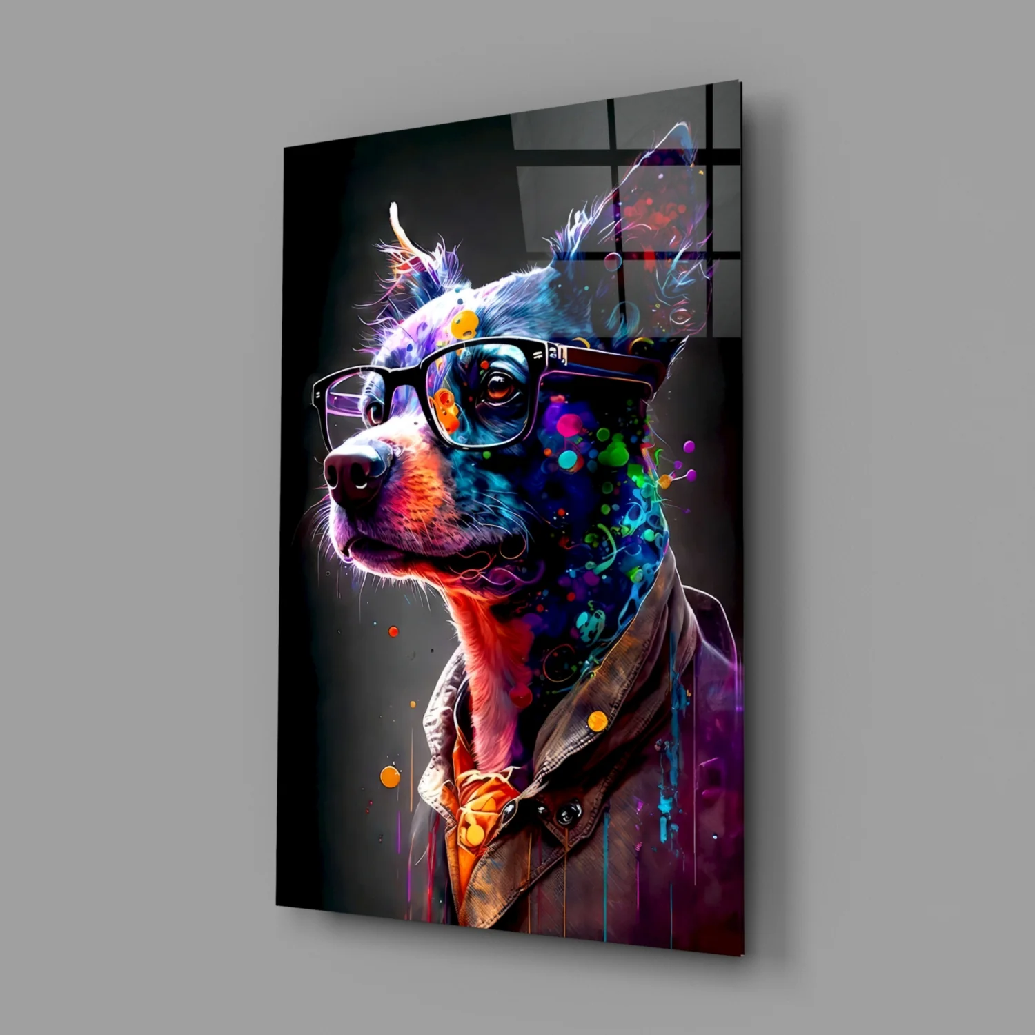Dog Vogue Glass Wall Art|| Designer's Collection - Image 3
