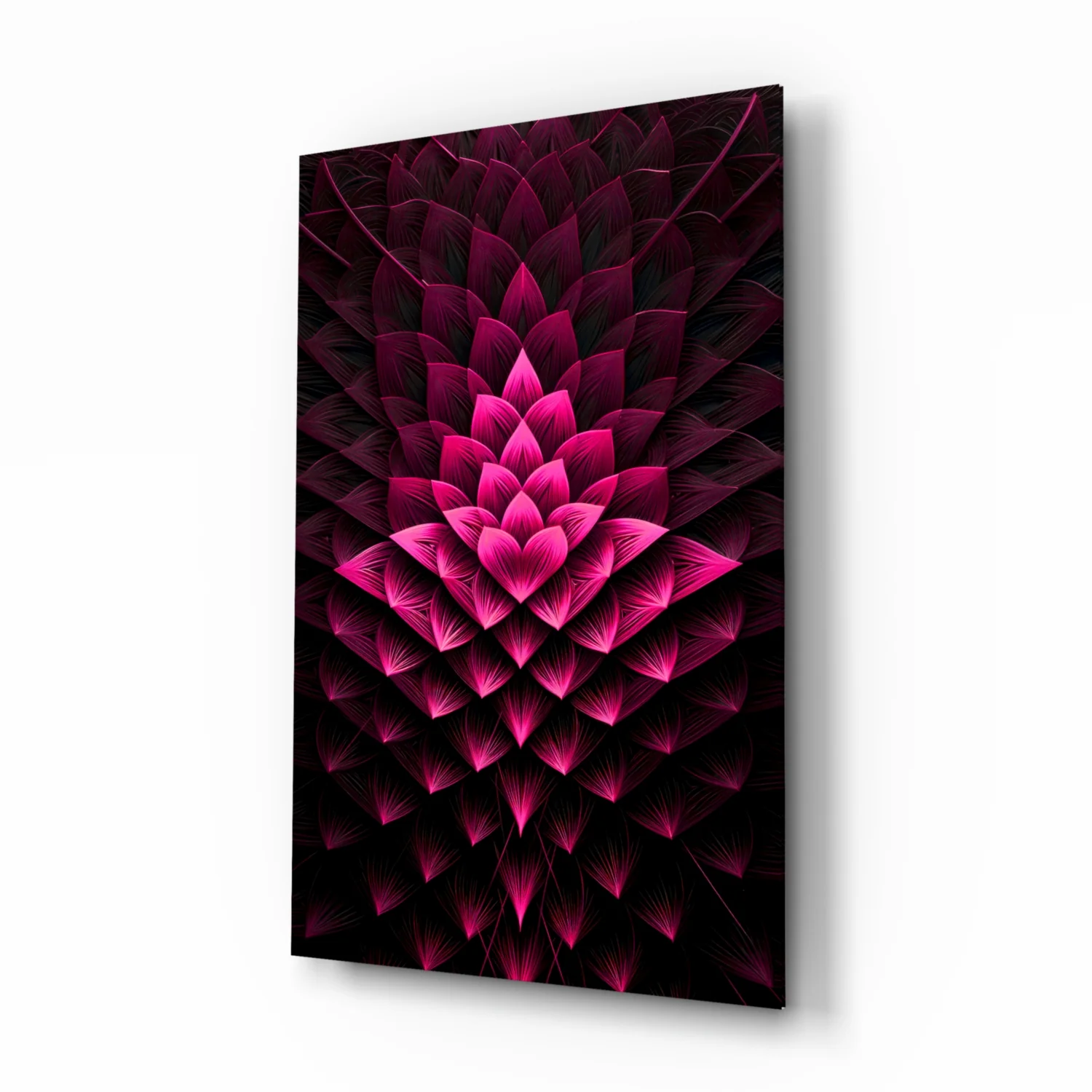 Flower of Luck Glass Wall Art|| Designer's Collection - Image 2