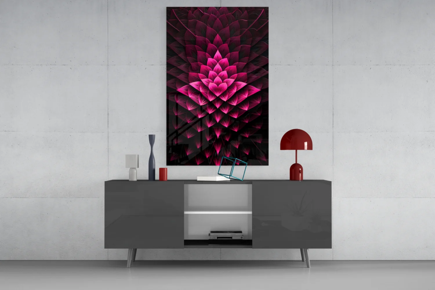 Flower of Luck Glass Wall Art|| Designer's Collection - Image 9